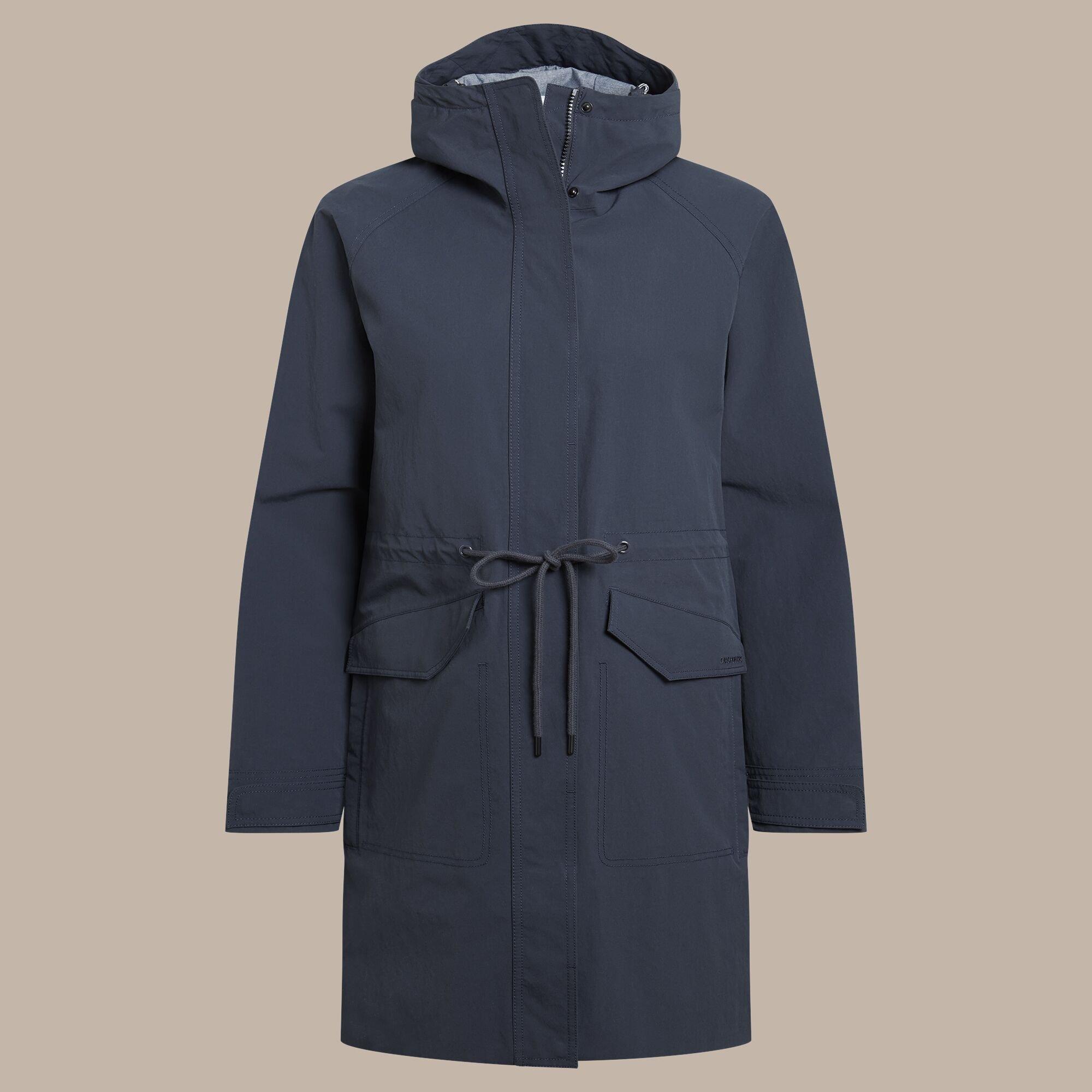 Blue Navy - Craghoppers - Emilia Waterproof Long Jacket - 10