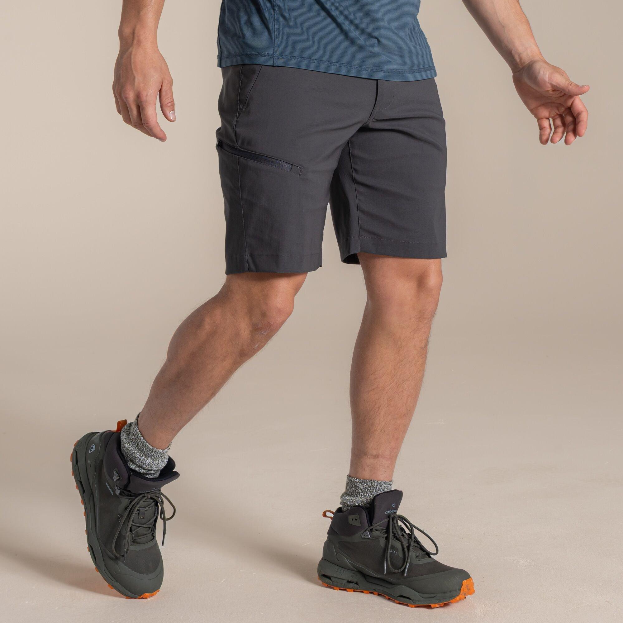 Craghoppers Men's Kiwi Pro Iii Water-Repellent Travel Shorts - Dark Lead - 34