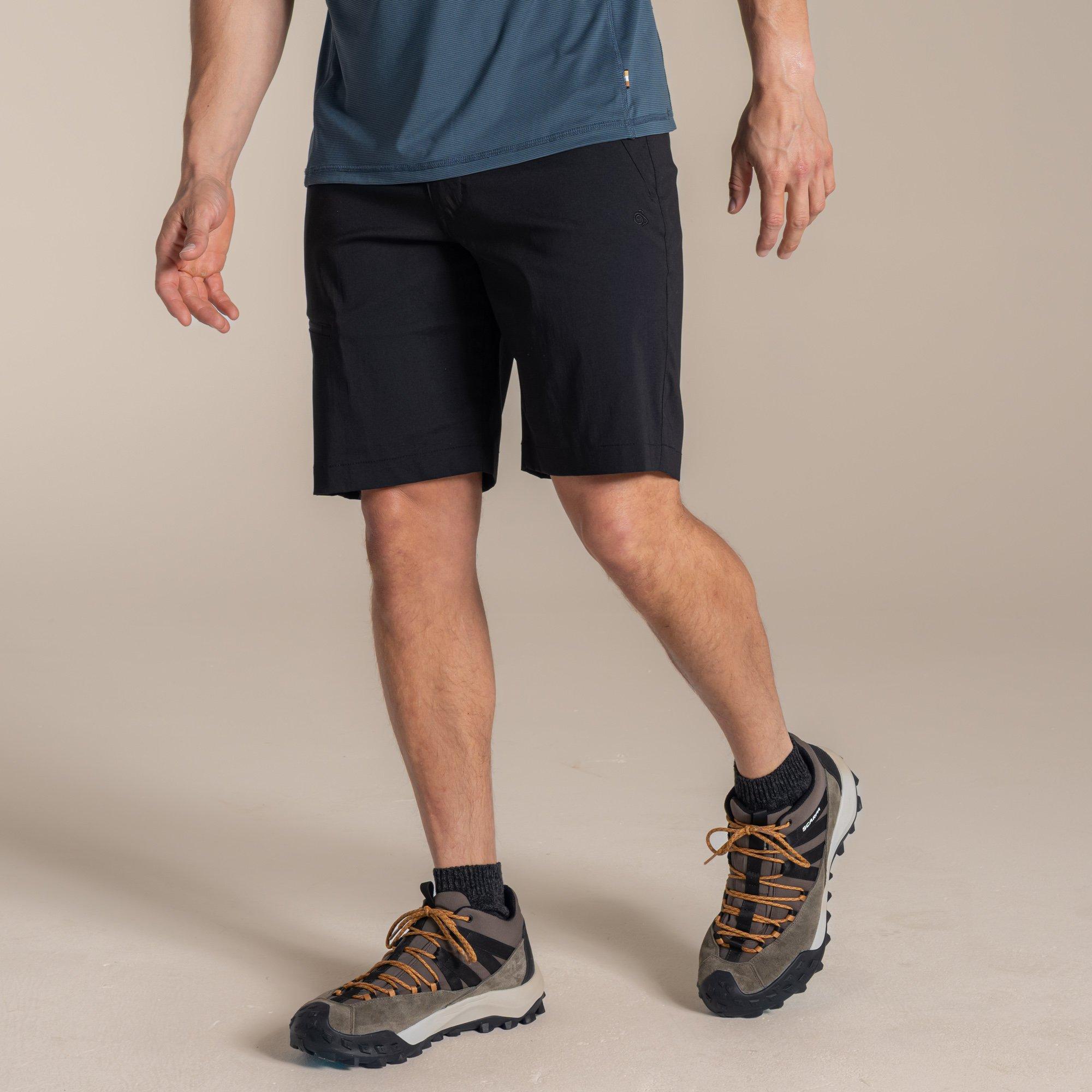 Craghoppers Men's Kiwi Pro Iii Water-Repellent Travel Shorts - Black - 38