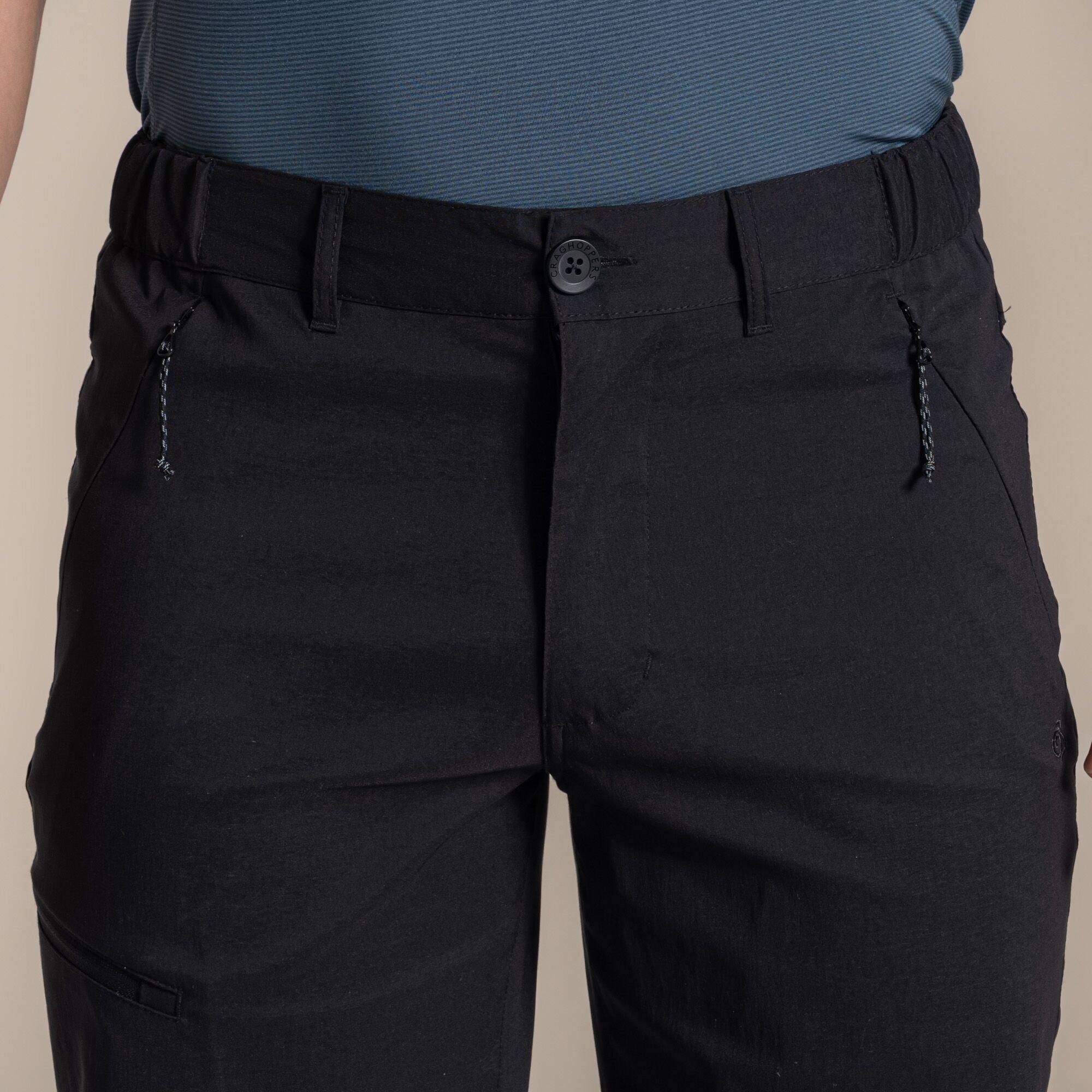 Black - Craghoppers - Kiwi Pro III Water-Repellent Travel Shorts - 5