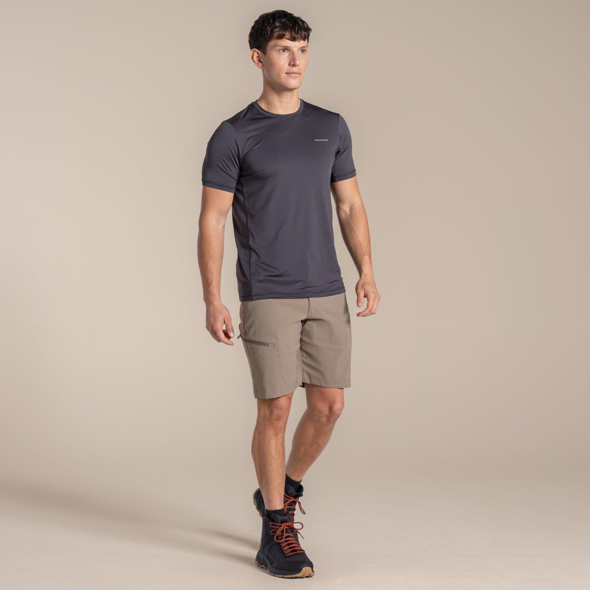 Craghoppers Men's Kiwi Pro Iii Water-Repellent Travel Shorts - Pebble - 40