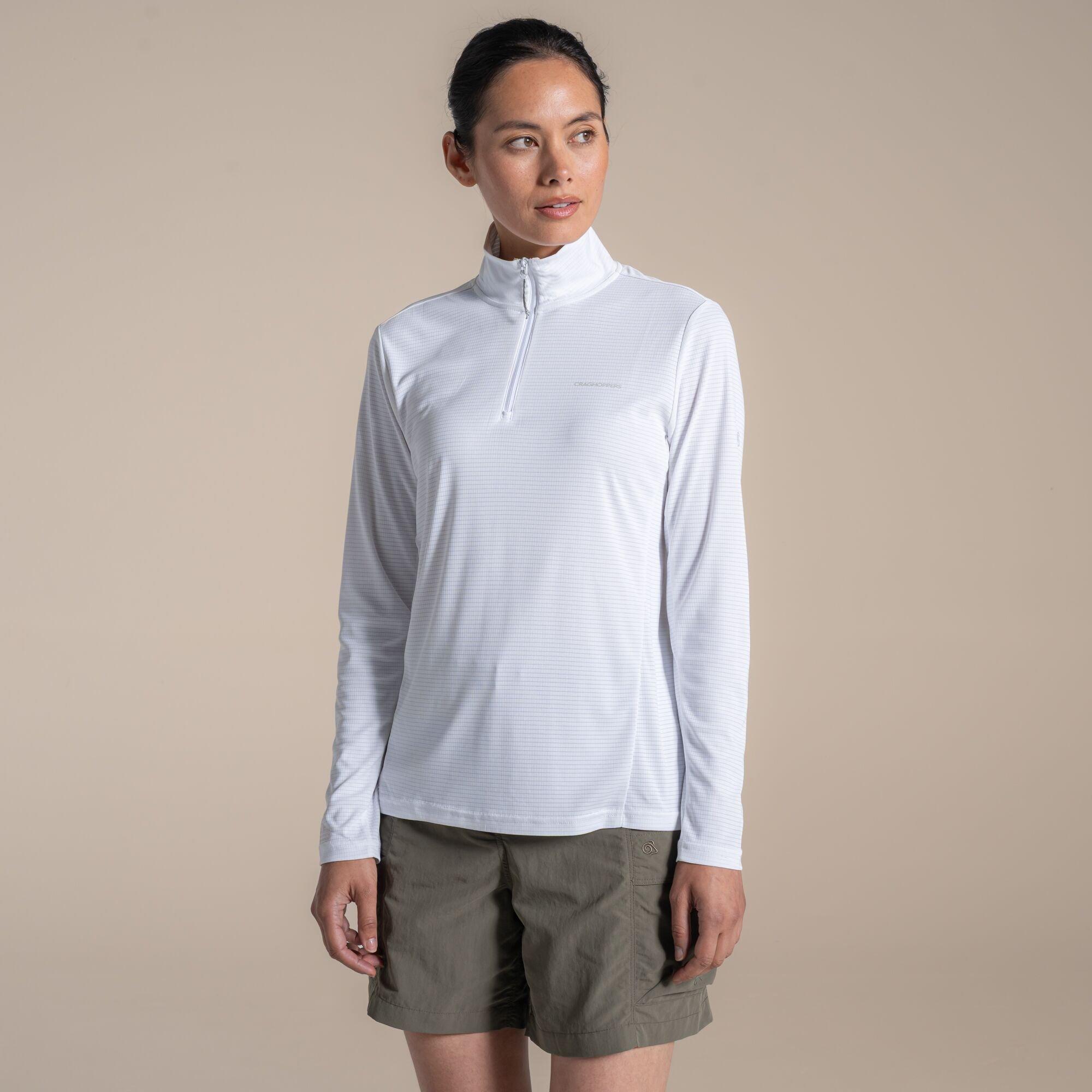 White - Craghoppers - NosiLife Solar Shield+ Quick-Drying Half Zip Top - 2