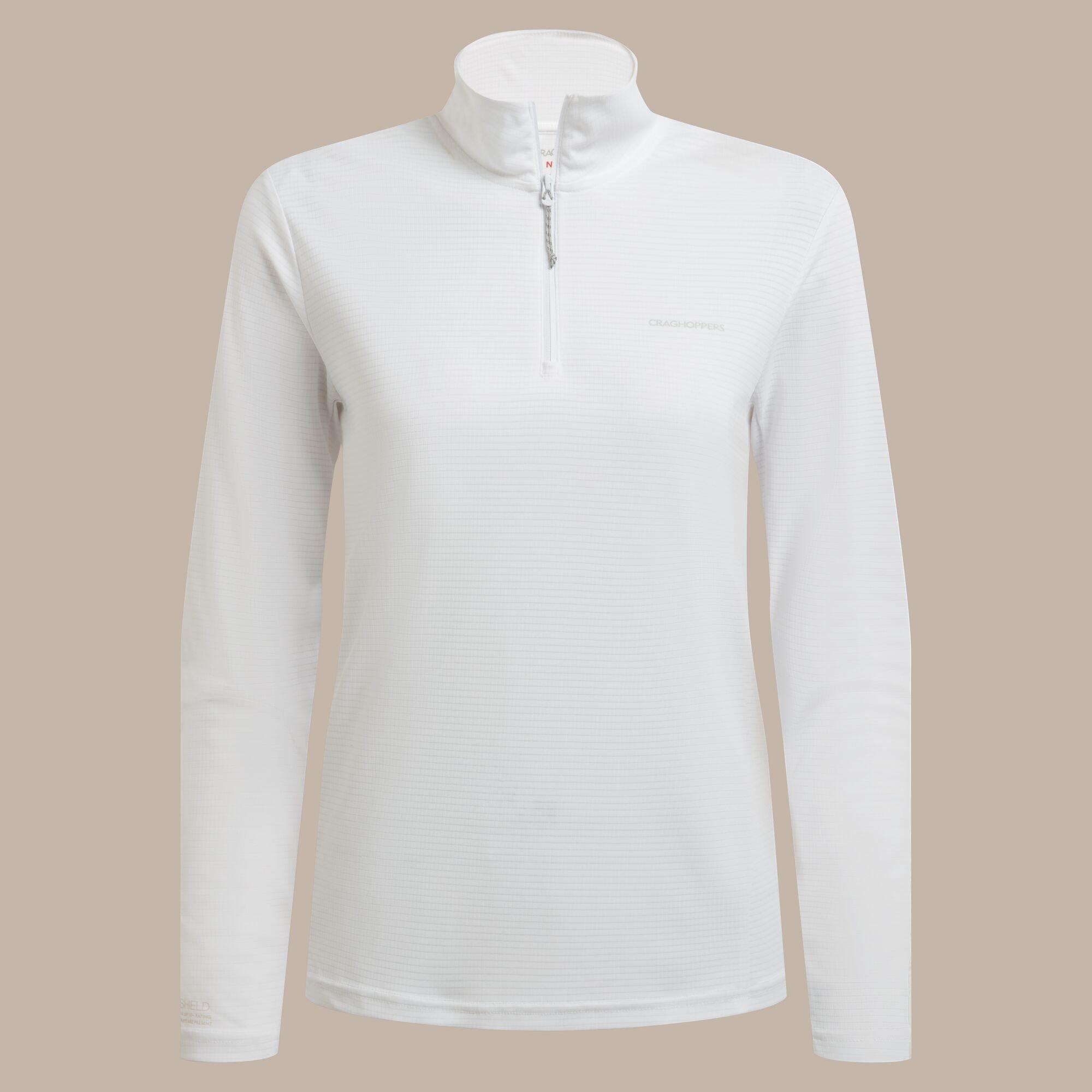 White - Craghoppers - NosiLife Solar Shield+ Quick-Drying Half Zip Top - 6