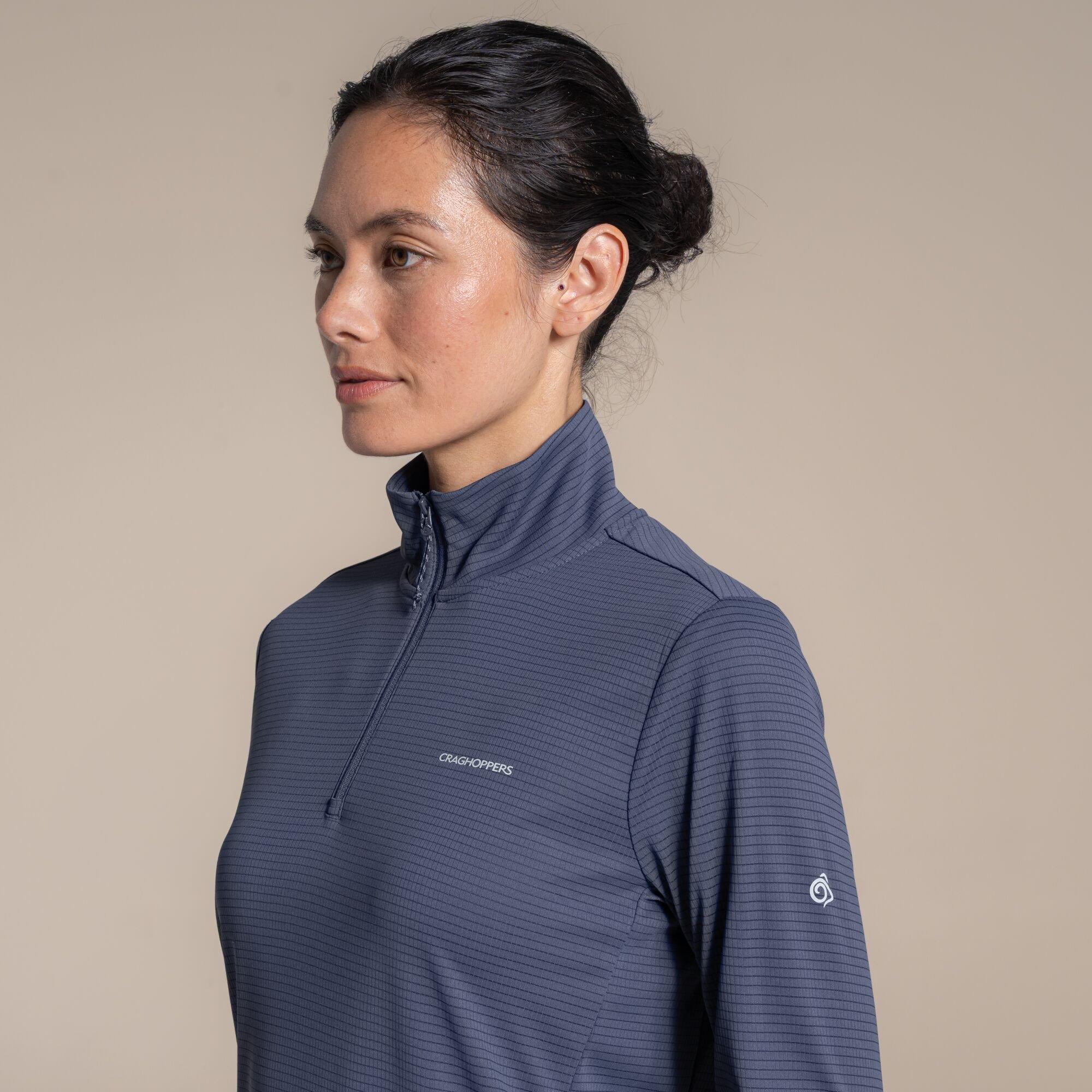 Anthracite - Craghoppers - Womens NosiLife Solar Shield+ Quick-Drying Half Zi - 5