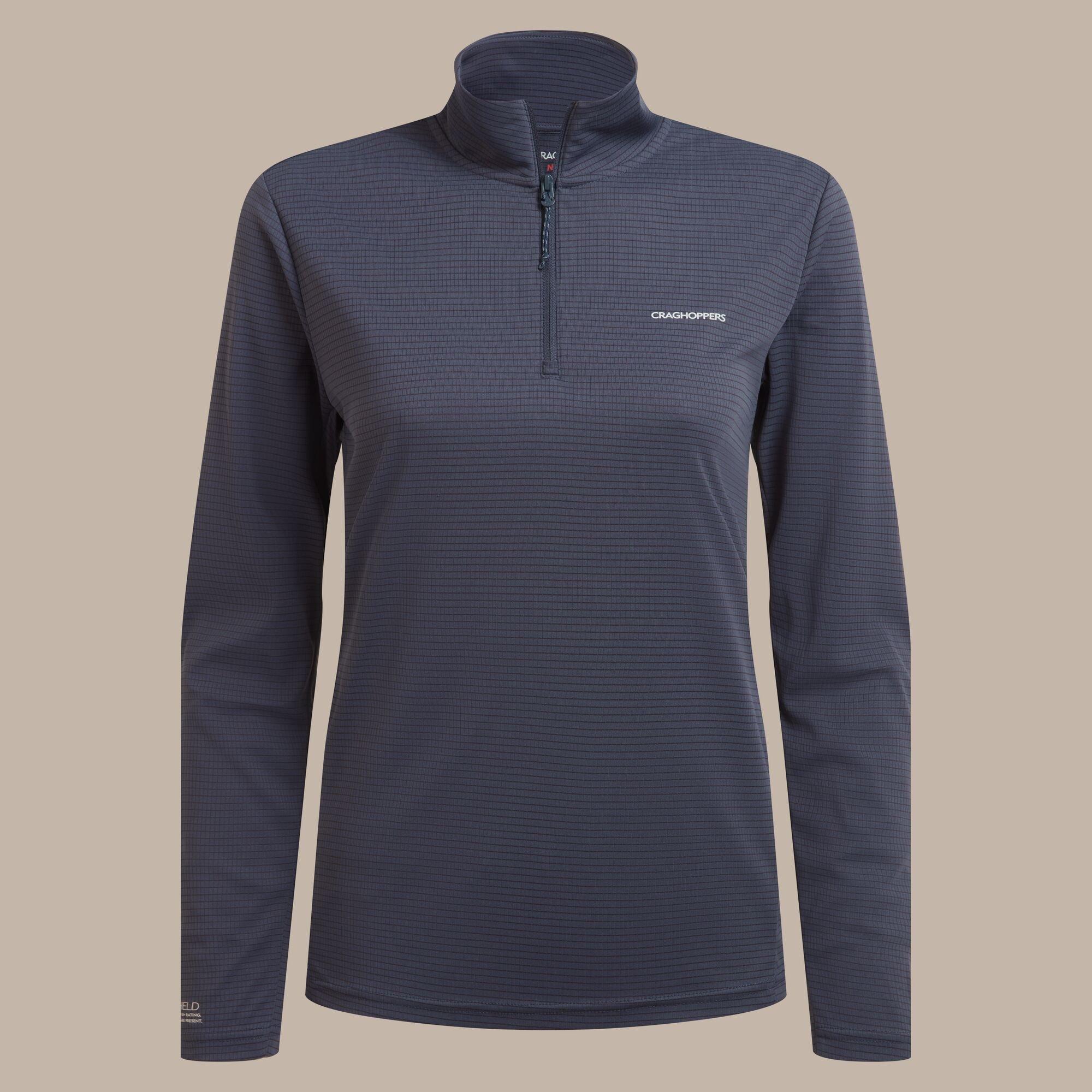 Anthracite - Craghoppers - Womens NosiLife Solar Shield+ Quick-Drying Half Zi - 6