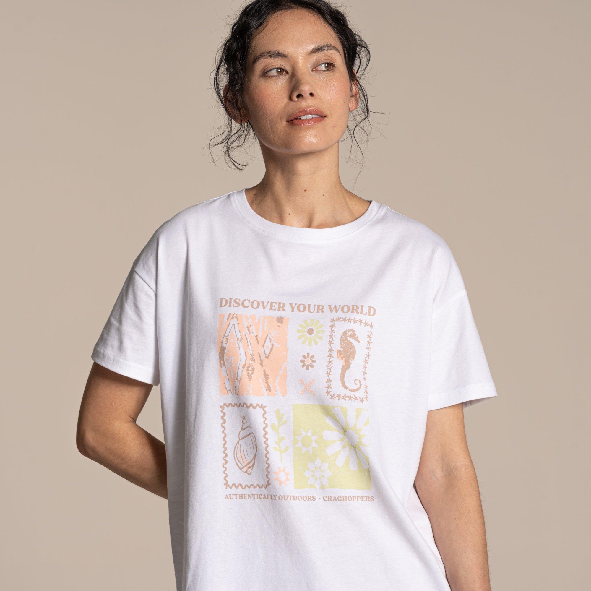 Craghoppers Women's Yago Short-Sleeved Top - White Summer - 20