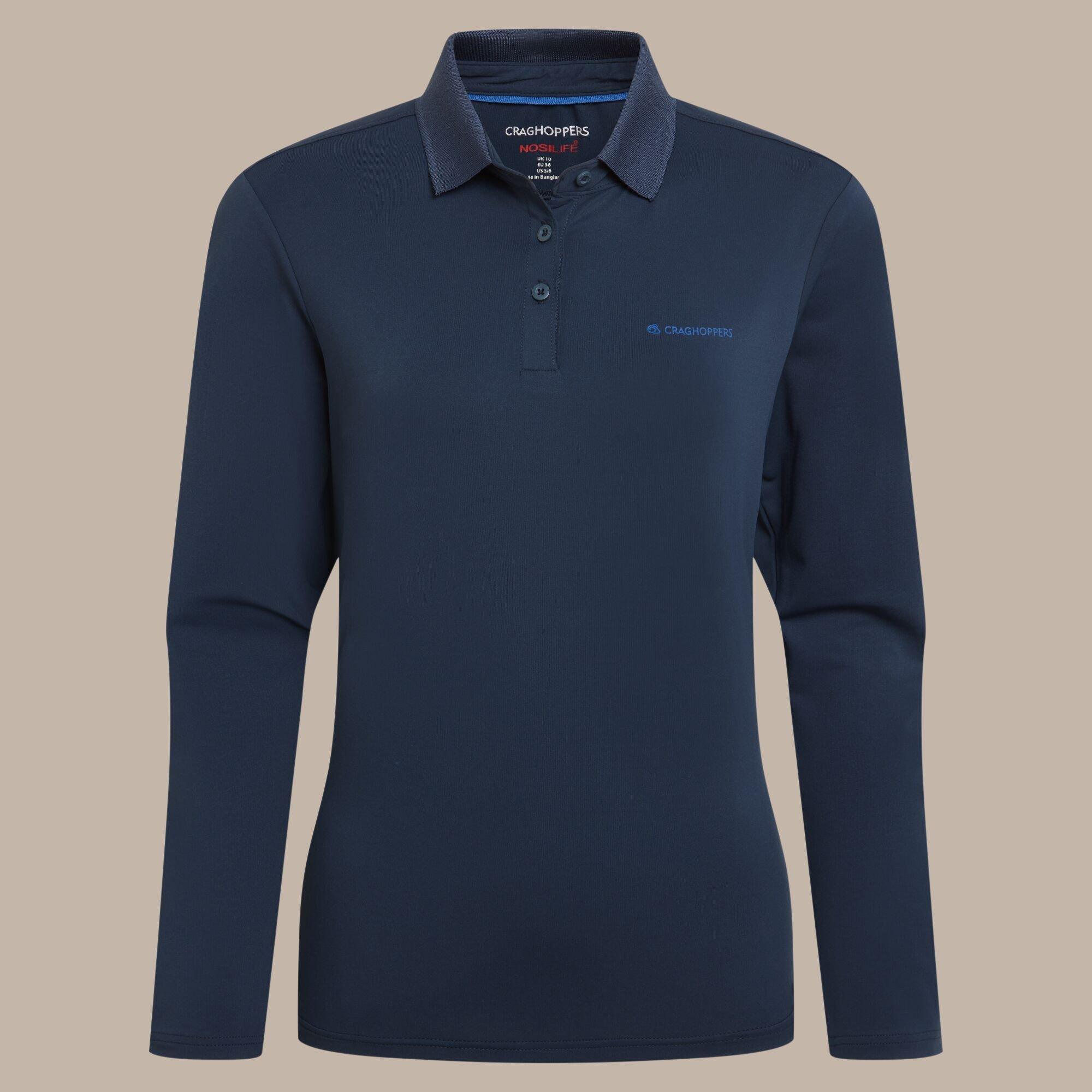 Blue Navy - Craghoppers - Womens NosiLife Thornbury Long-Sleeved Quick-Dryin - 11