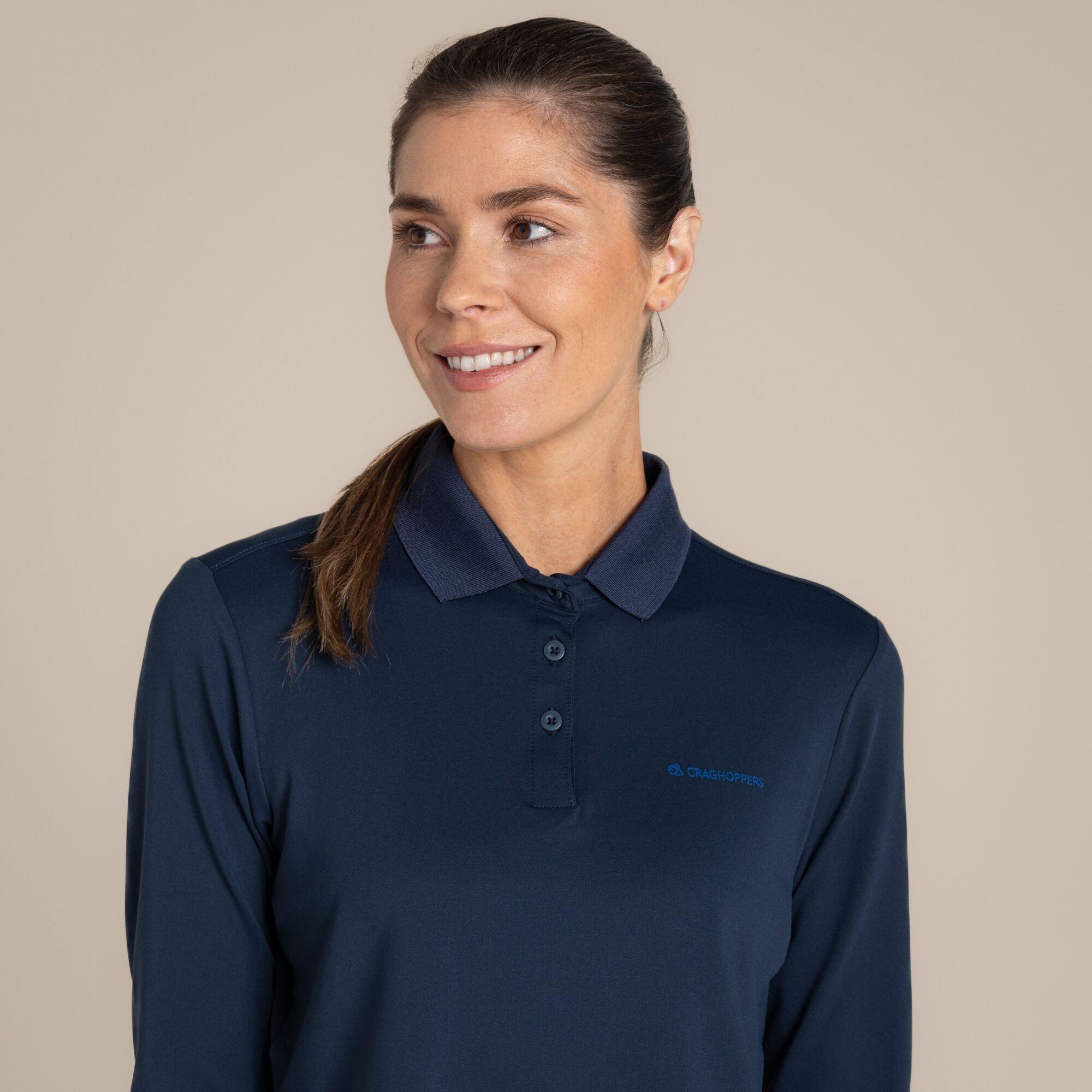Blue Navy - Craghoppers - Womens NosiLife Thornbury Long-Sleeved Quick-Dryin - 5