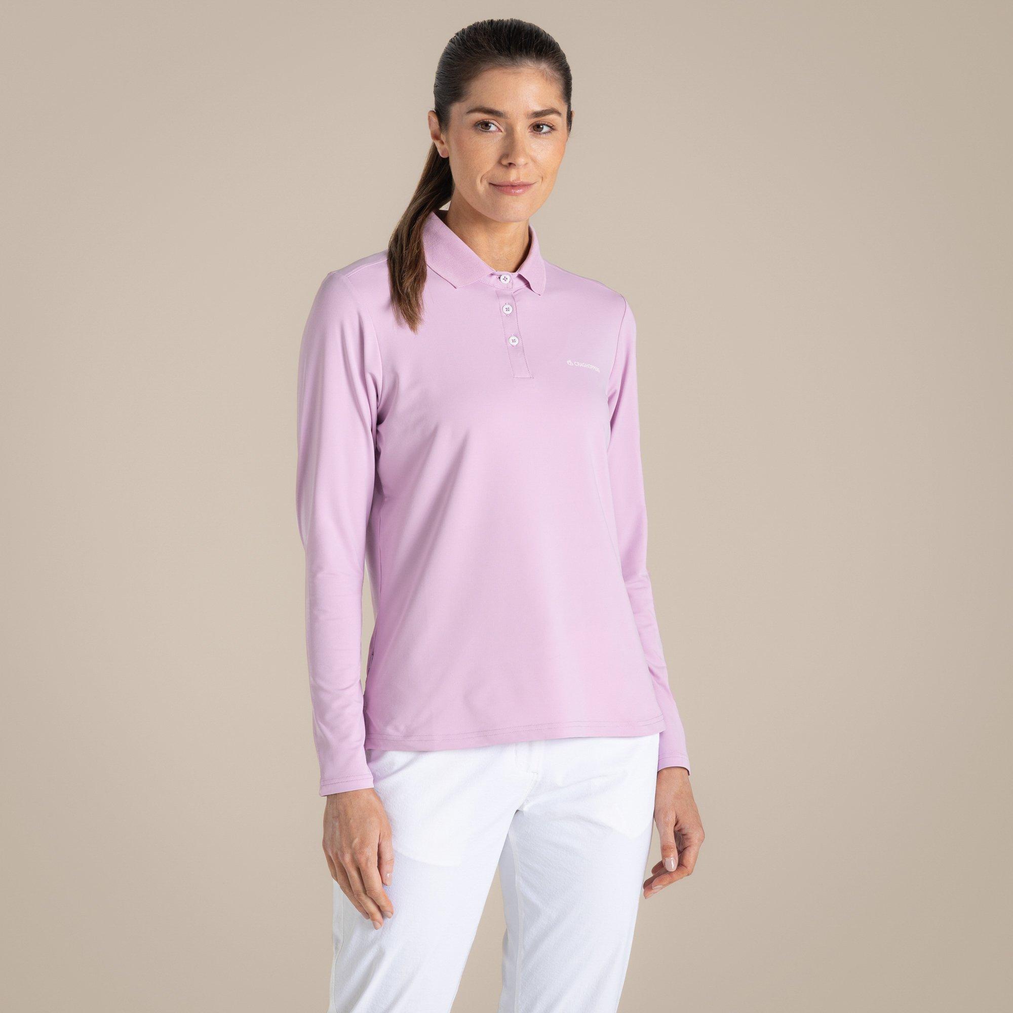 Orchid - Craghoppers - NosiLife Thornbury Long-Sleeved Quick-Drying Golf - 2