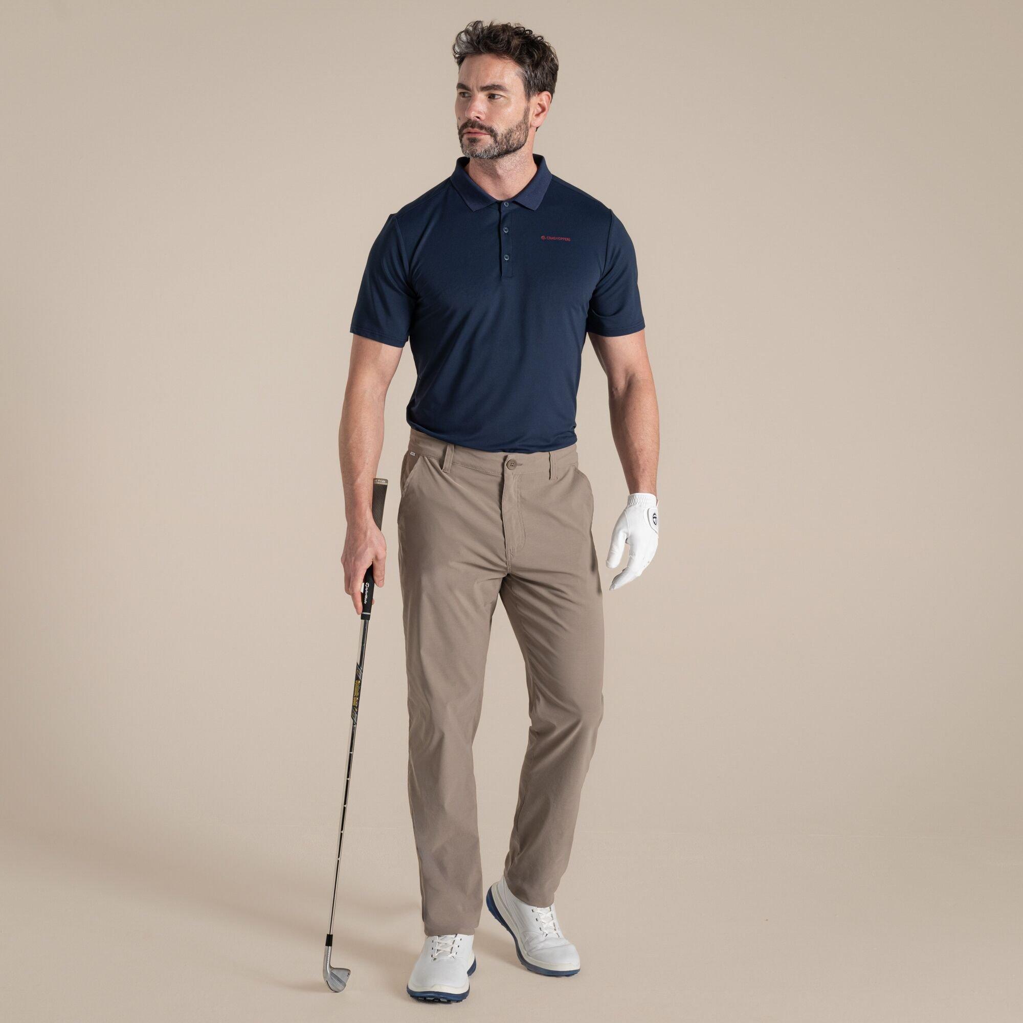 Craghoppers Men's Nosilife Bramshaw Quick-Drying Golf Polo Top - Blue Navy - XL