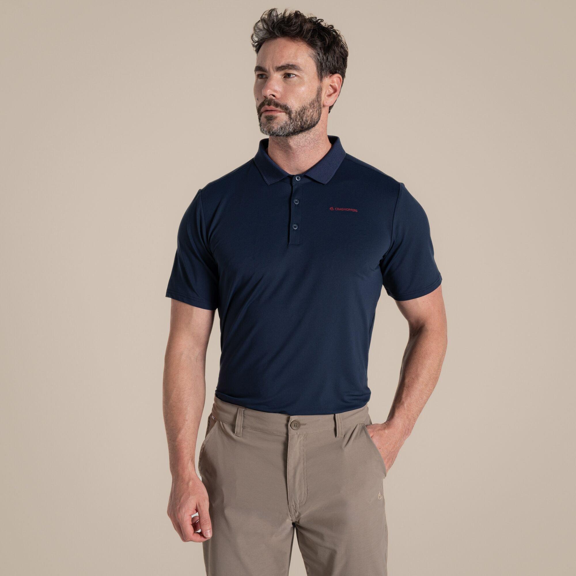 Blue Navy - Craghoppers - NosiLife Bramshaw Quick-Drying Golf Polo Top - 2