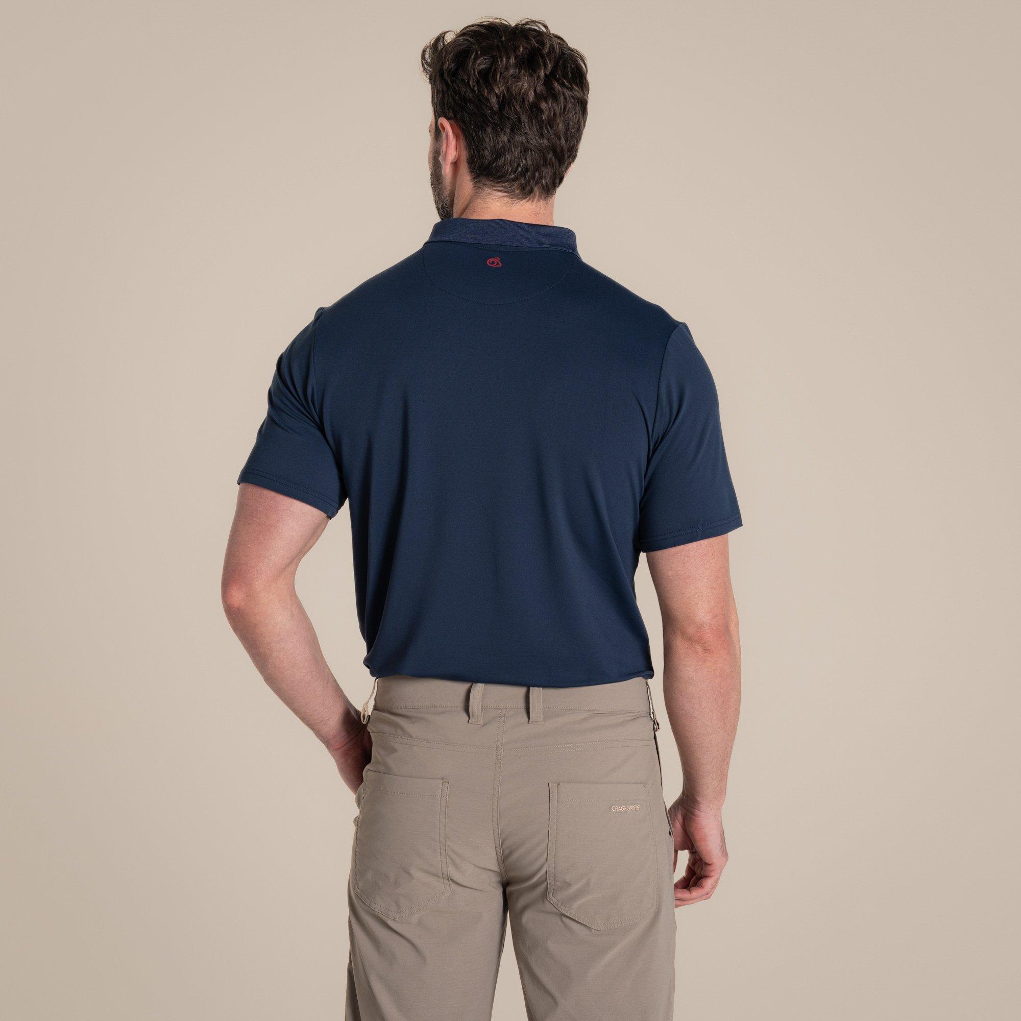 Blue Navy - Craghoppers - NosiLife Bramshaw Quick-Drying Golf Polo Top - 3