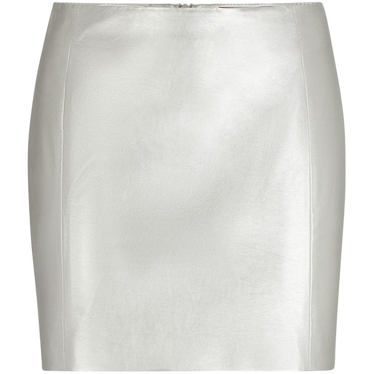 Silver - Hugo - Rusine-1 Regular-Fit Mini Skirt - 4