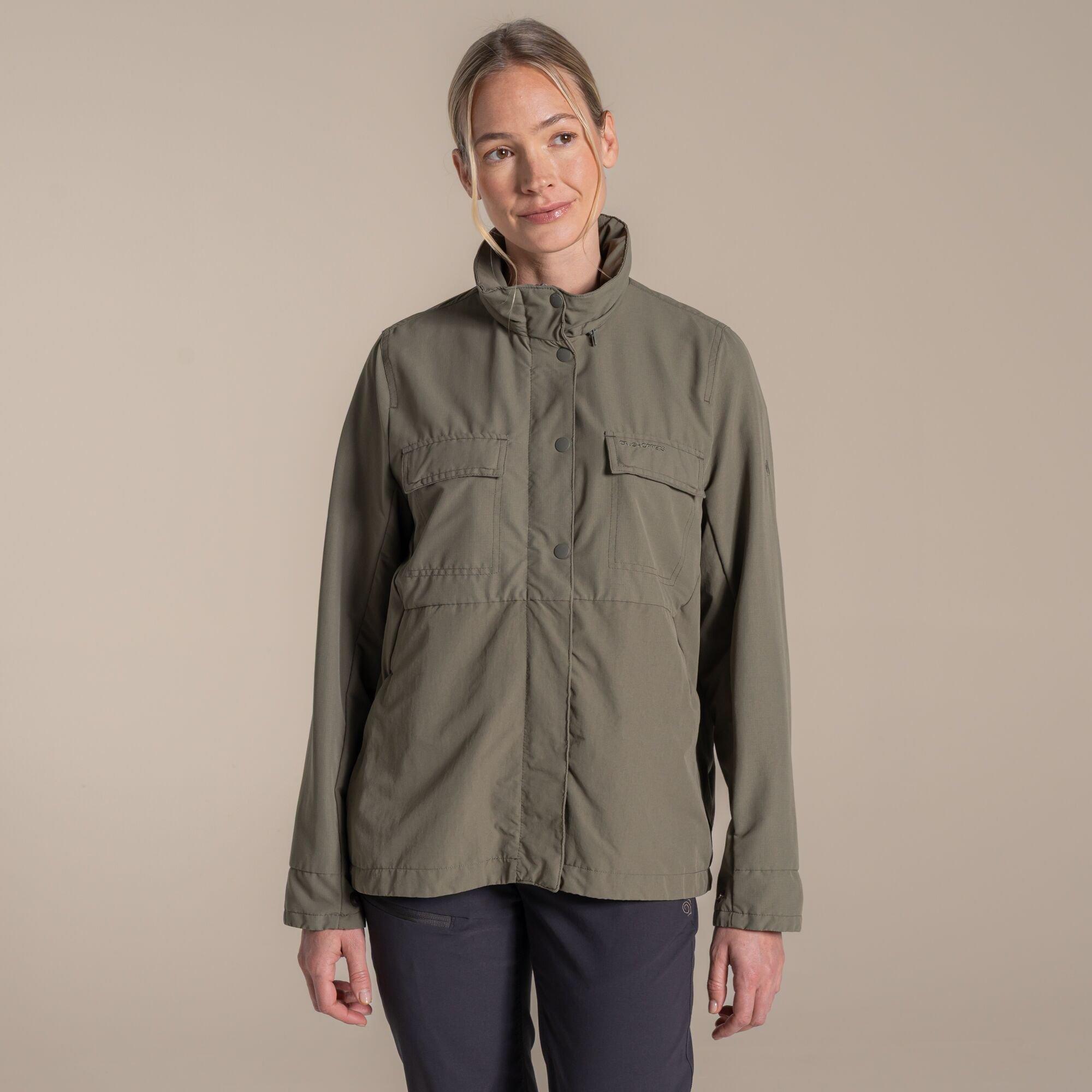Craghoppers Women's Nosilife Farah Insect-Repellent Travel Jacket - Wild Olive - 20