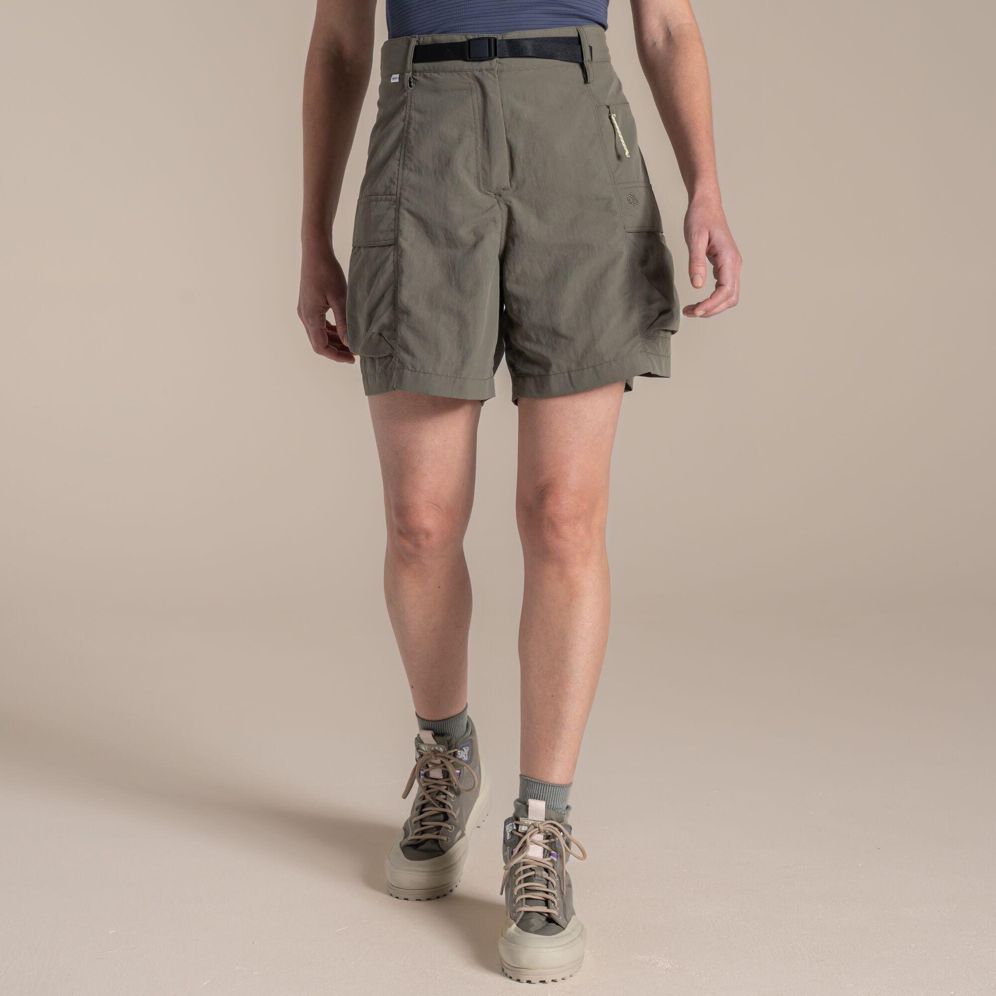 Craghoppers Women's Nosilife Medina Quick-Drying Cargo Travel Shorts - Wild Olive - 14