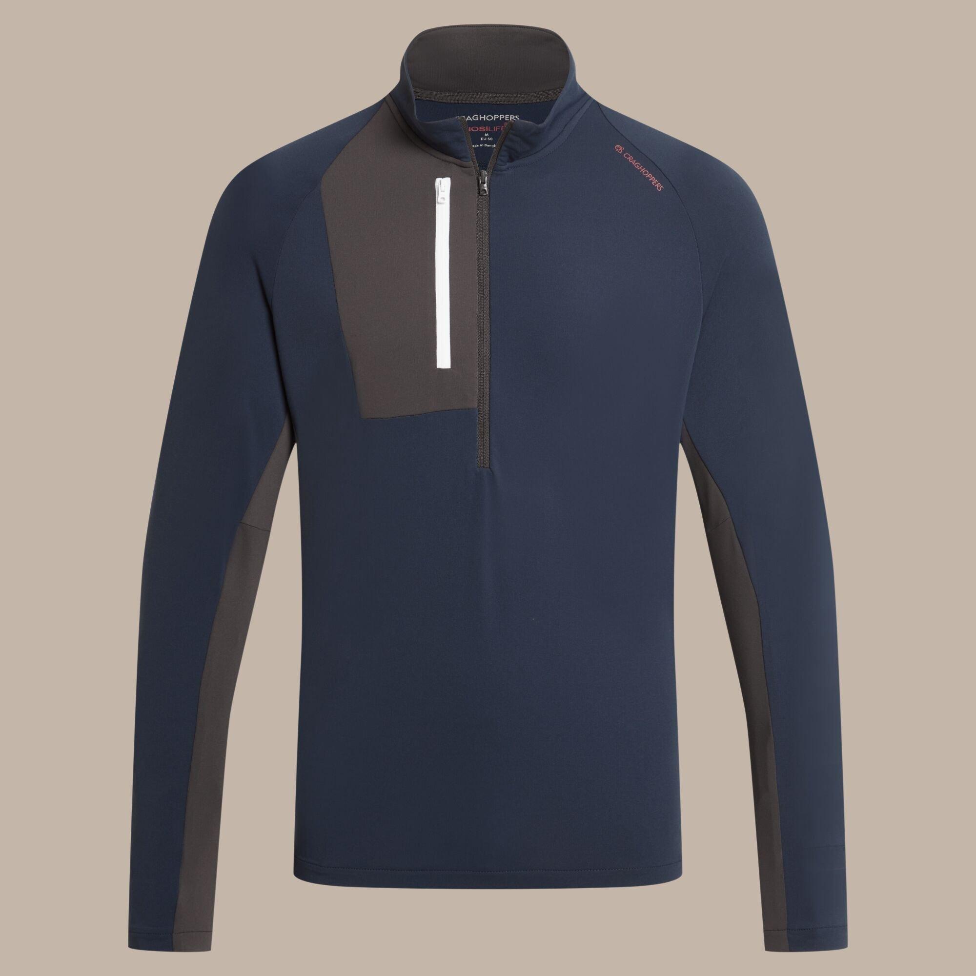 Blue Navy - Craghoppers - NosiLife Goswick Quick-Drying Half Zip Top - 12