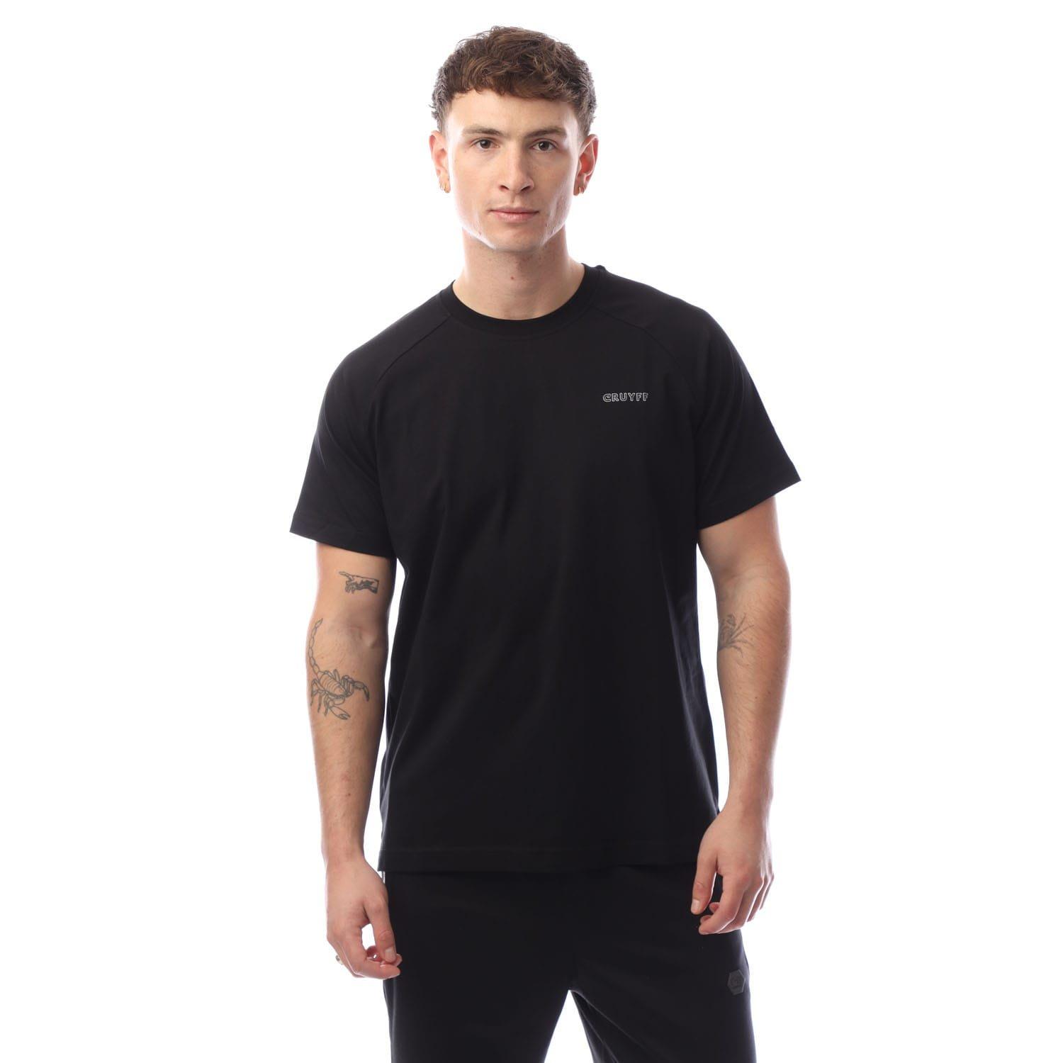 Black - Cruyff - Back Graphic Raglan T-Shirt - 1