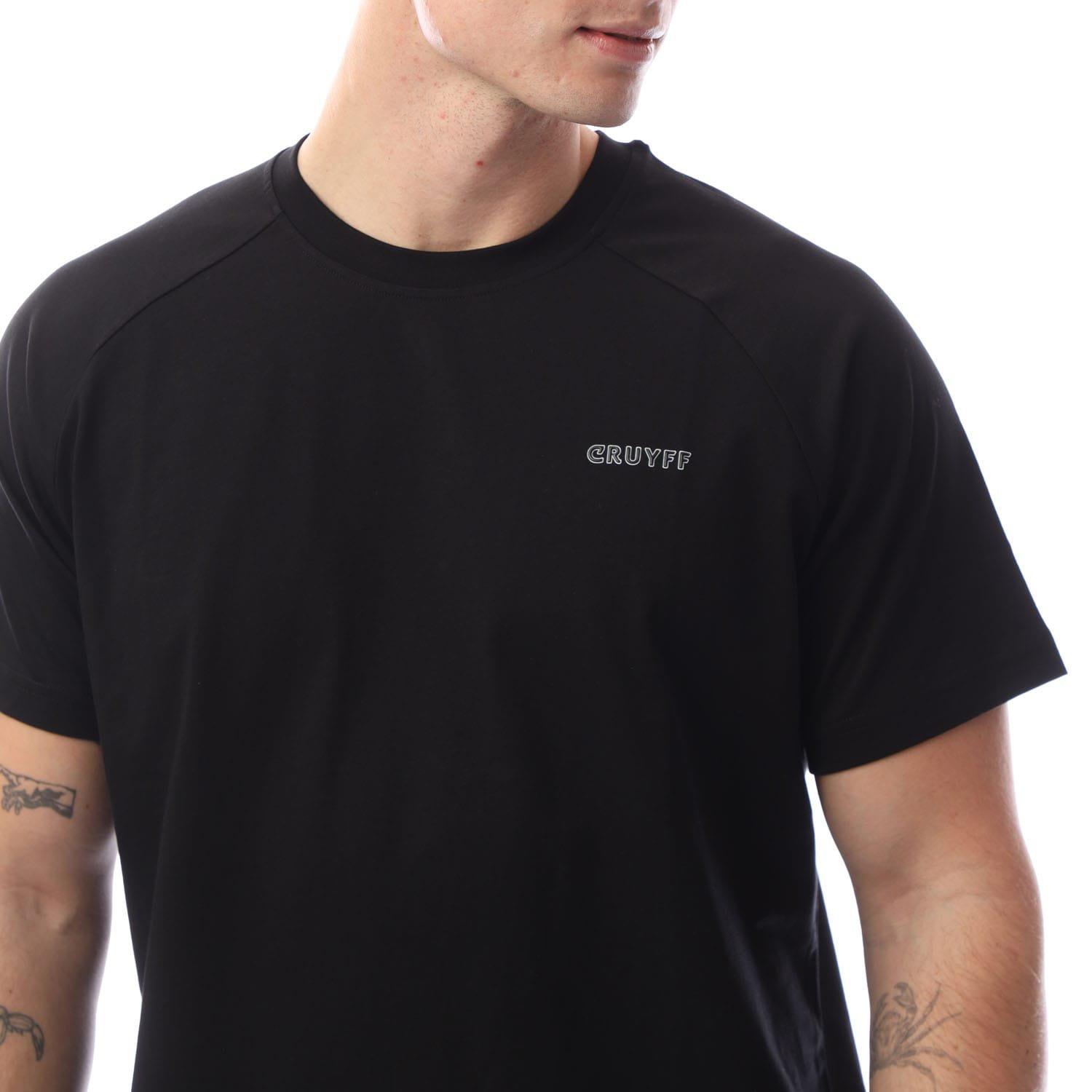 Black - Cruyff - Back Graphic Raglan T-Shirt - 3