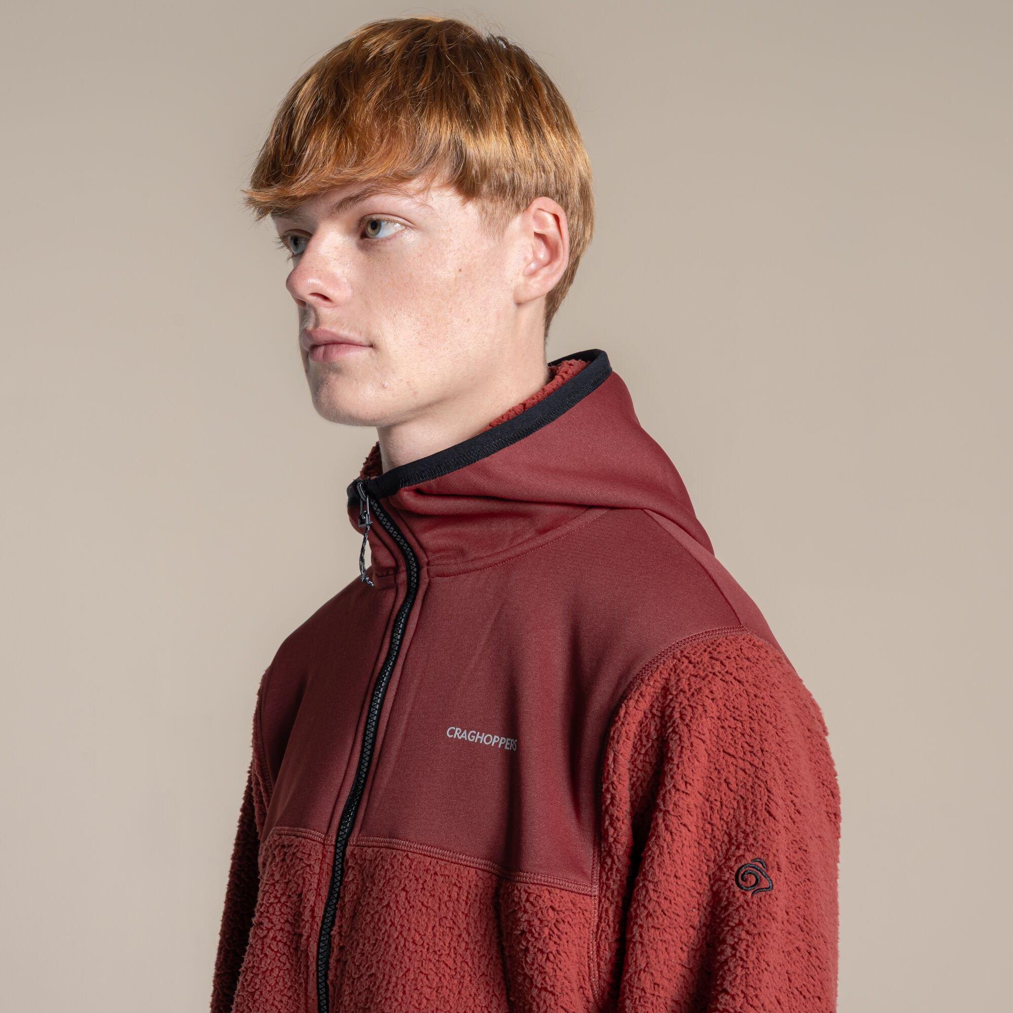 Burnt Maroon - Craghoppers - Telesto Insulated Hooded Fleece Jacket - 4