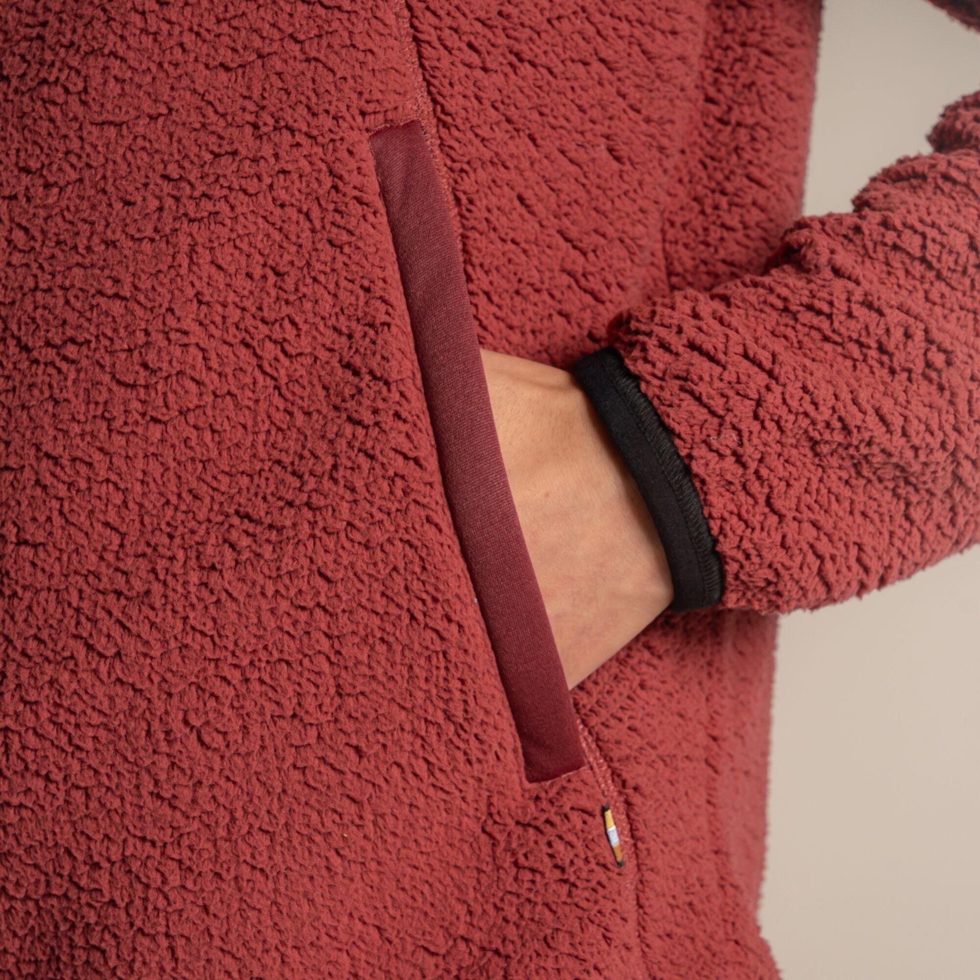 Burnt Maroon - Craghoppers - Telesto Insulated Hooded Fleece Jacket - 5