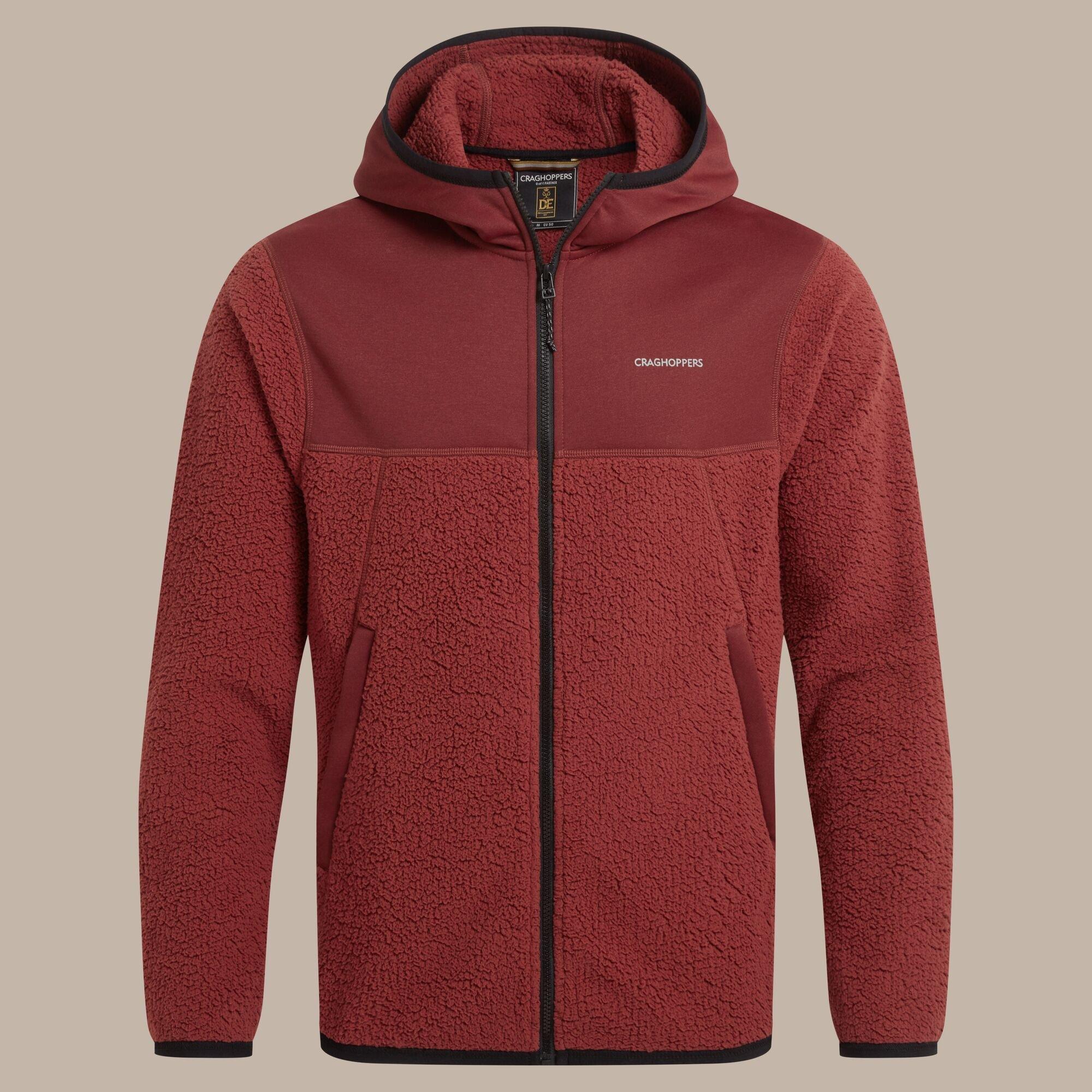 Burnt Maroon - Craghoppers - Telesto Insulated Hooded Fleece Jacket - 7