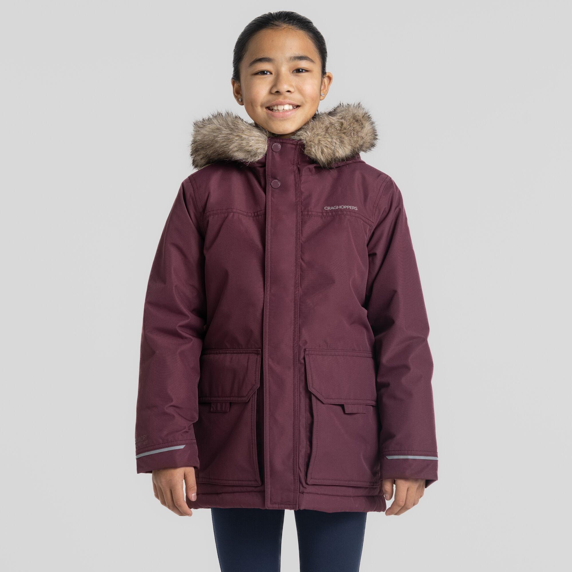 Deep Violet - Craghoppers - Unisex Kids' Crag Corrib Waterproof Parka - 6