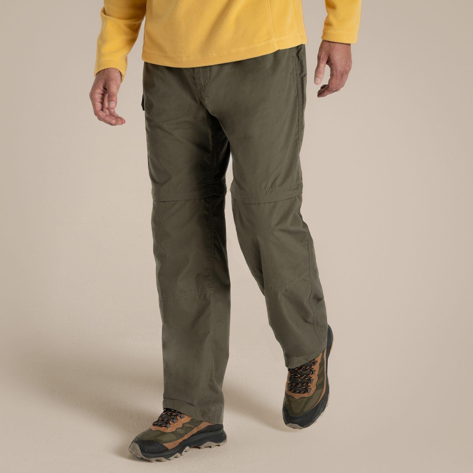 Craghoppers Men's Kiwi Convertible Water-Repellent Trousers - Wild Olive - 38R