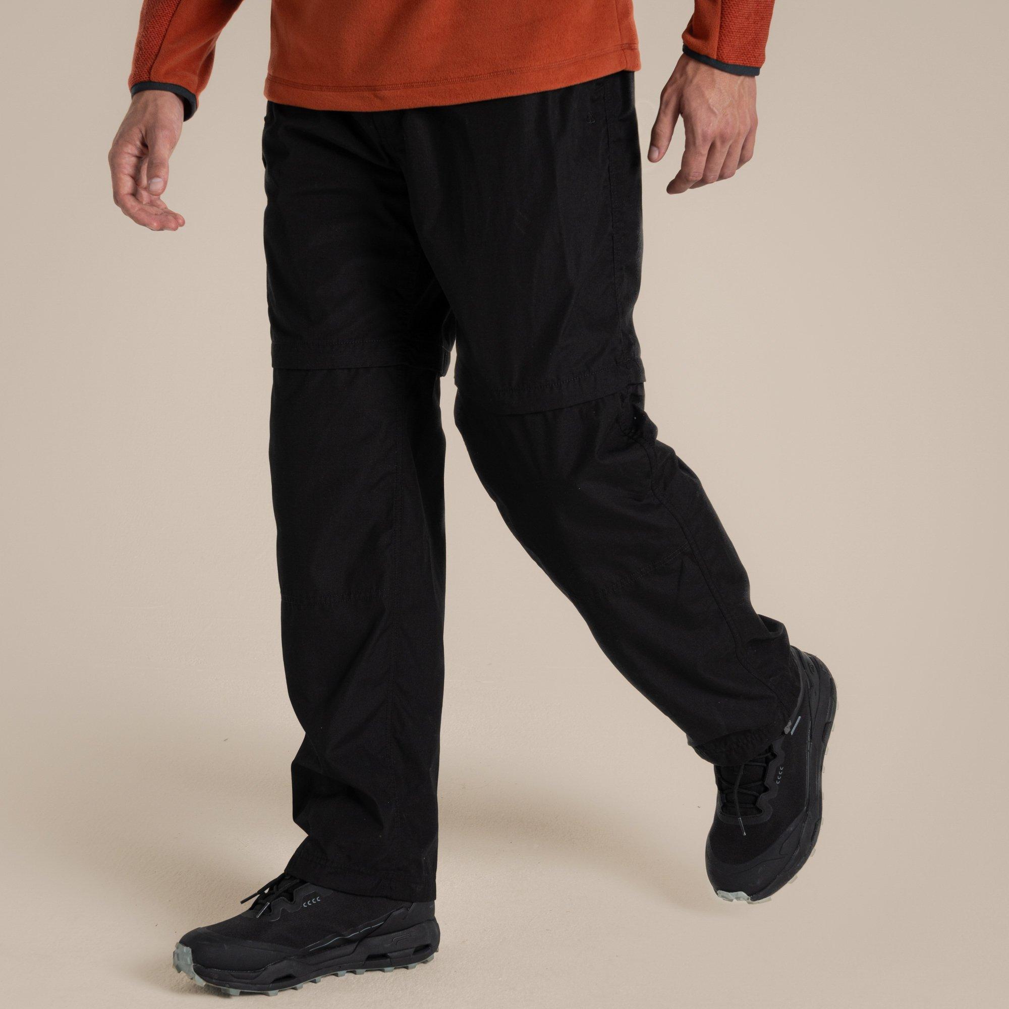 Black - Craghoppers - Mens Kiwi Convertible Water-Repellent Trousers - 3