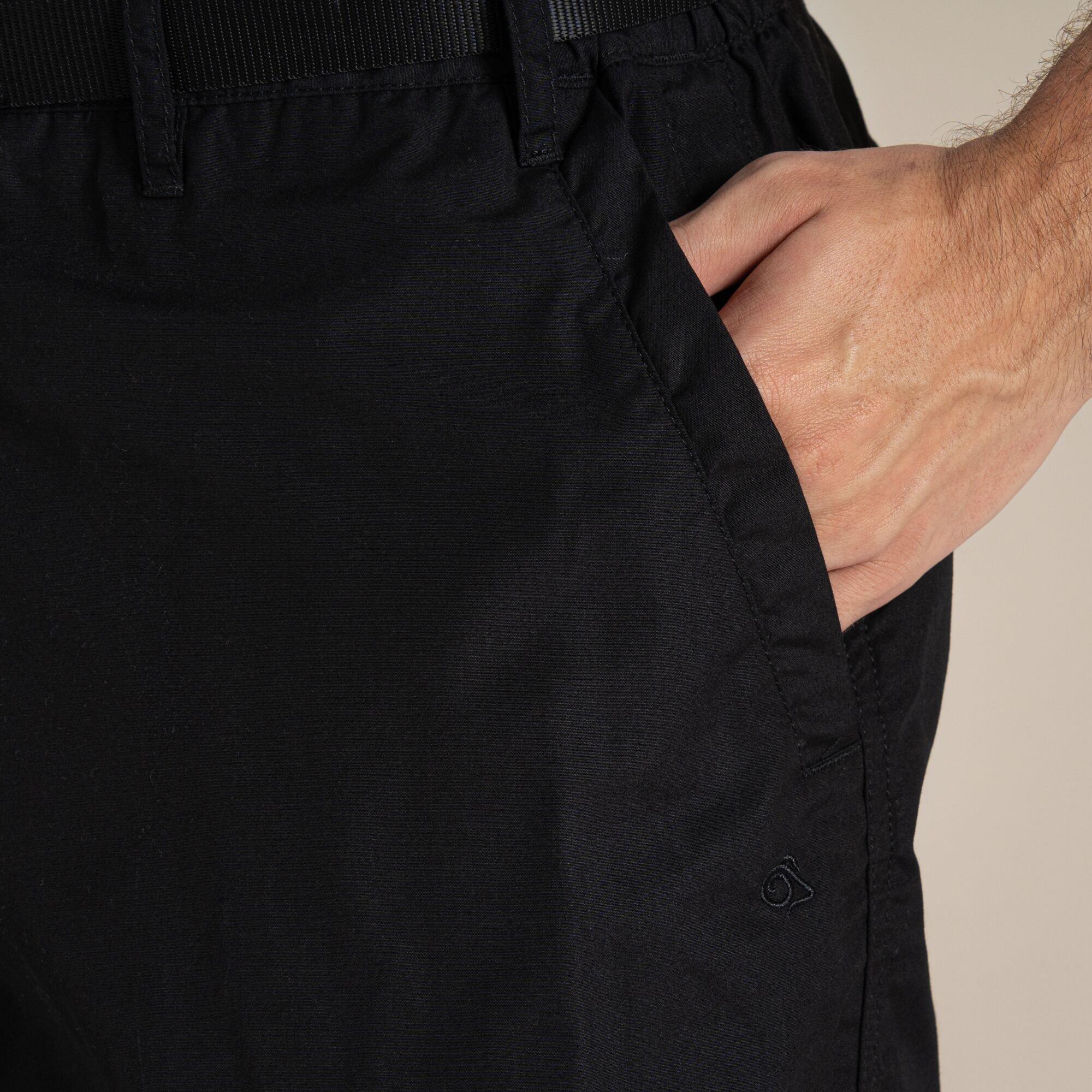 Black - Craghoppers - Mens Kiwi Convertible Water-Repellent Trousers - 5