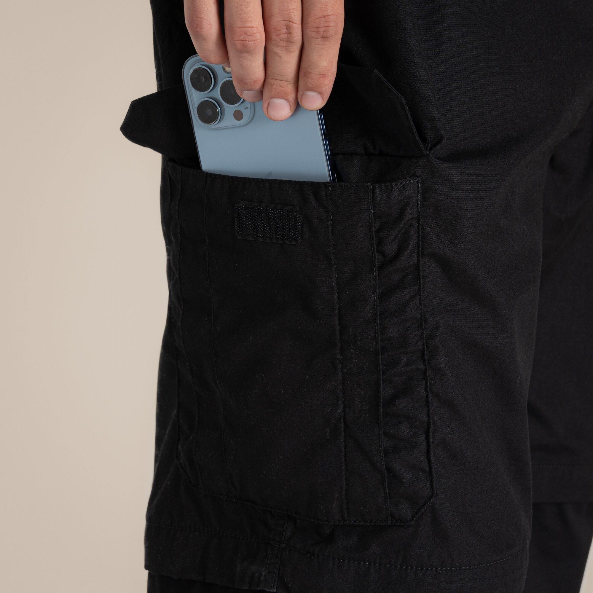 Black - Craghoppers - Mens Kiwi Convertible Water-Repellent Trousers - 7