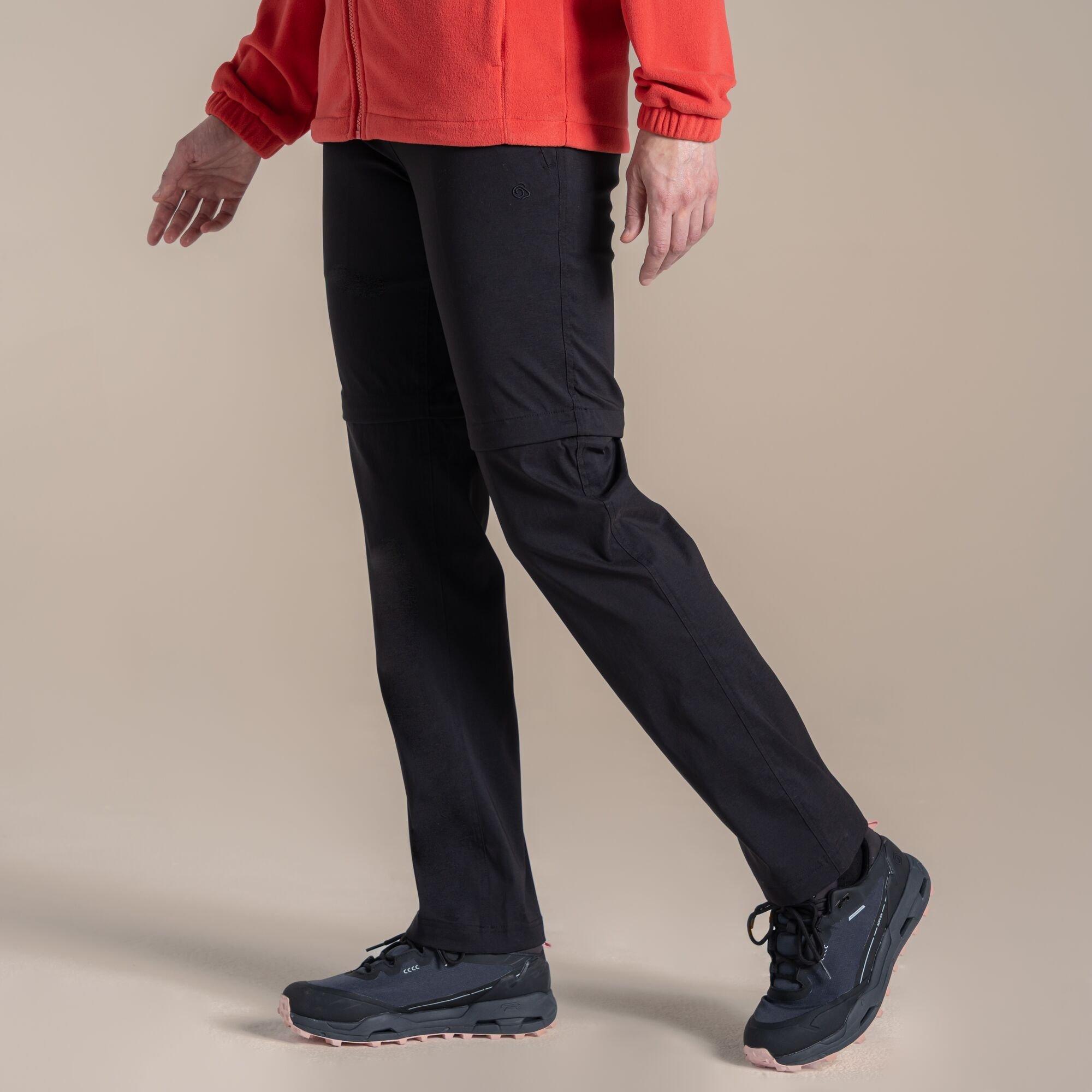 Craghoppers Women's Kiwi Pro Iii Water-Repellent Convertible Trousers - Black - 14R