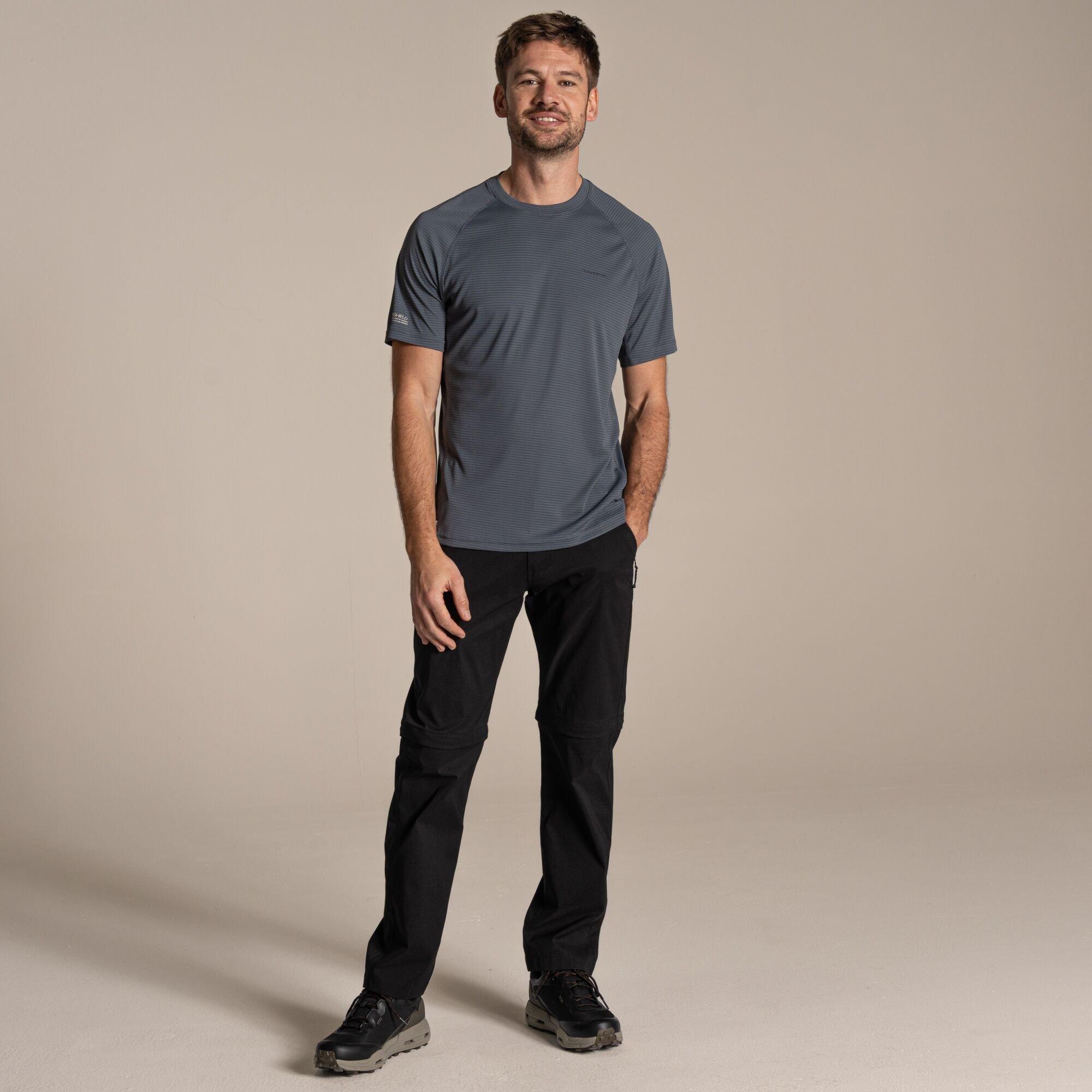 Black - Craghoppers - Kiwi Pro III Water-Repellent  Convertible Trousers - 1