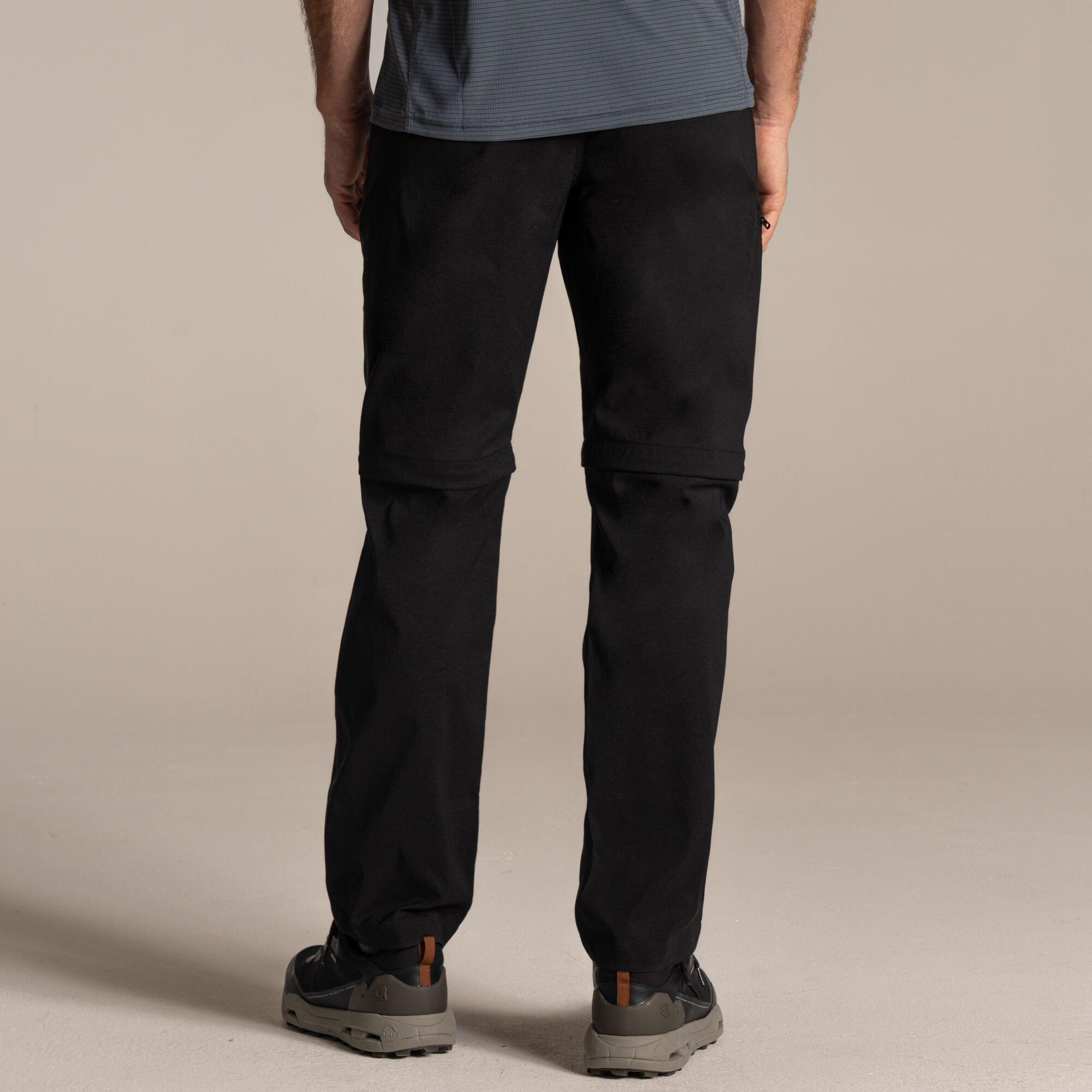 Black - Craghoppers - Kiwi Pro III Water-Repellent  Convertible Trousers - 4