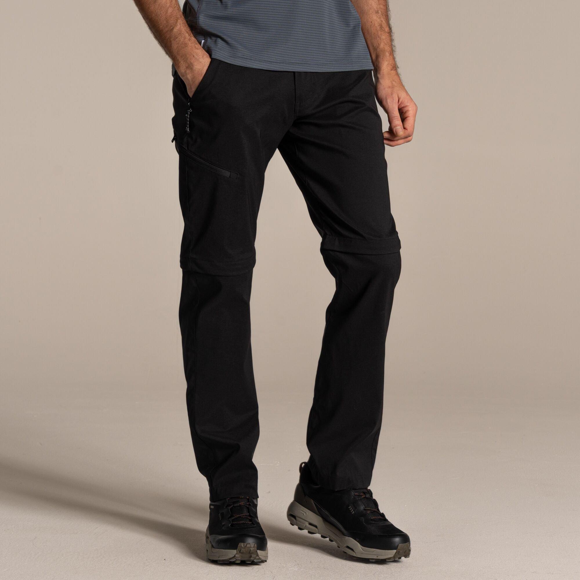 Black - Craghoppers - Kiwi Pro III Water-Repellent  Convertible Trousers - 5