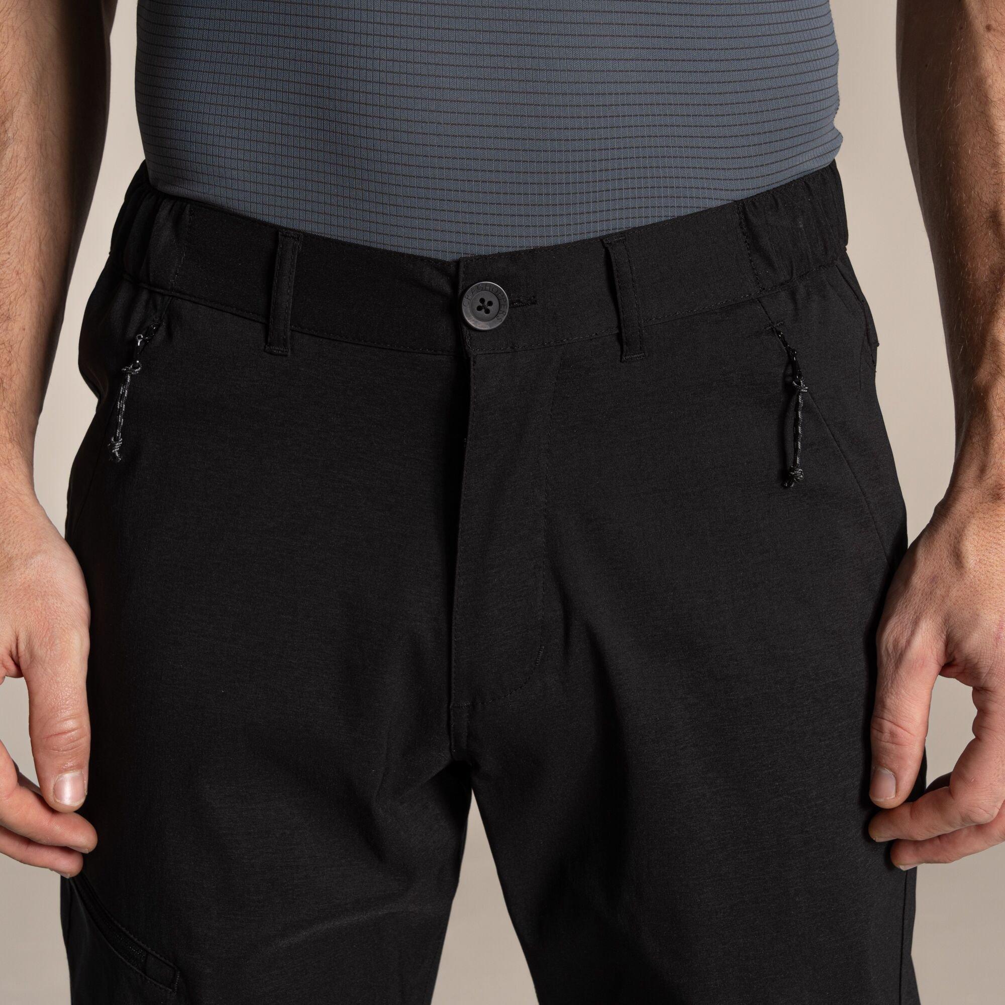 Black - Craghoppers - Kiwi Pro III Water-Repellent  Convertible Trousers - 6