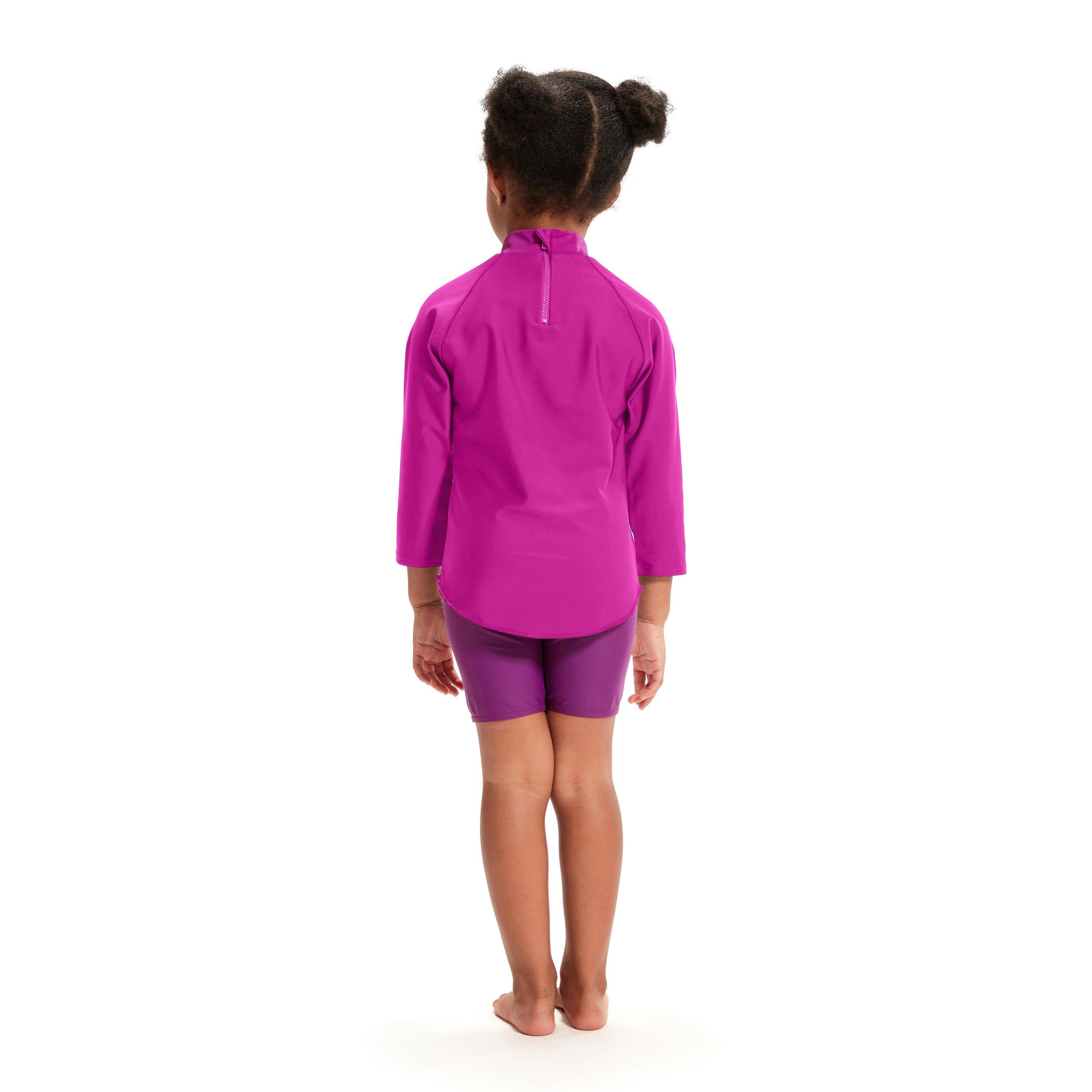 Azure/Gial/Turq - Speedo - Long Sleeve Rash top Baby Girls - 4