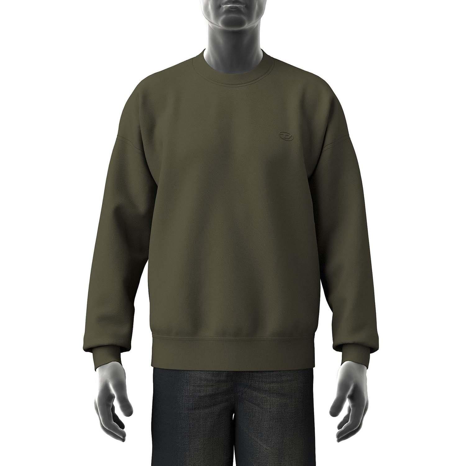 Green - Diesel - S-Rob-Megoval-D Sweatshirt - 1