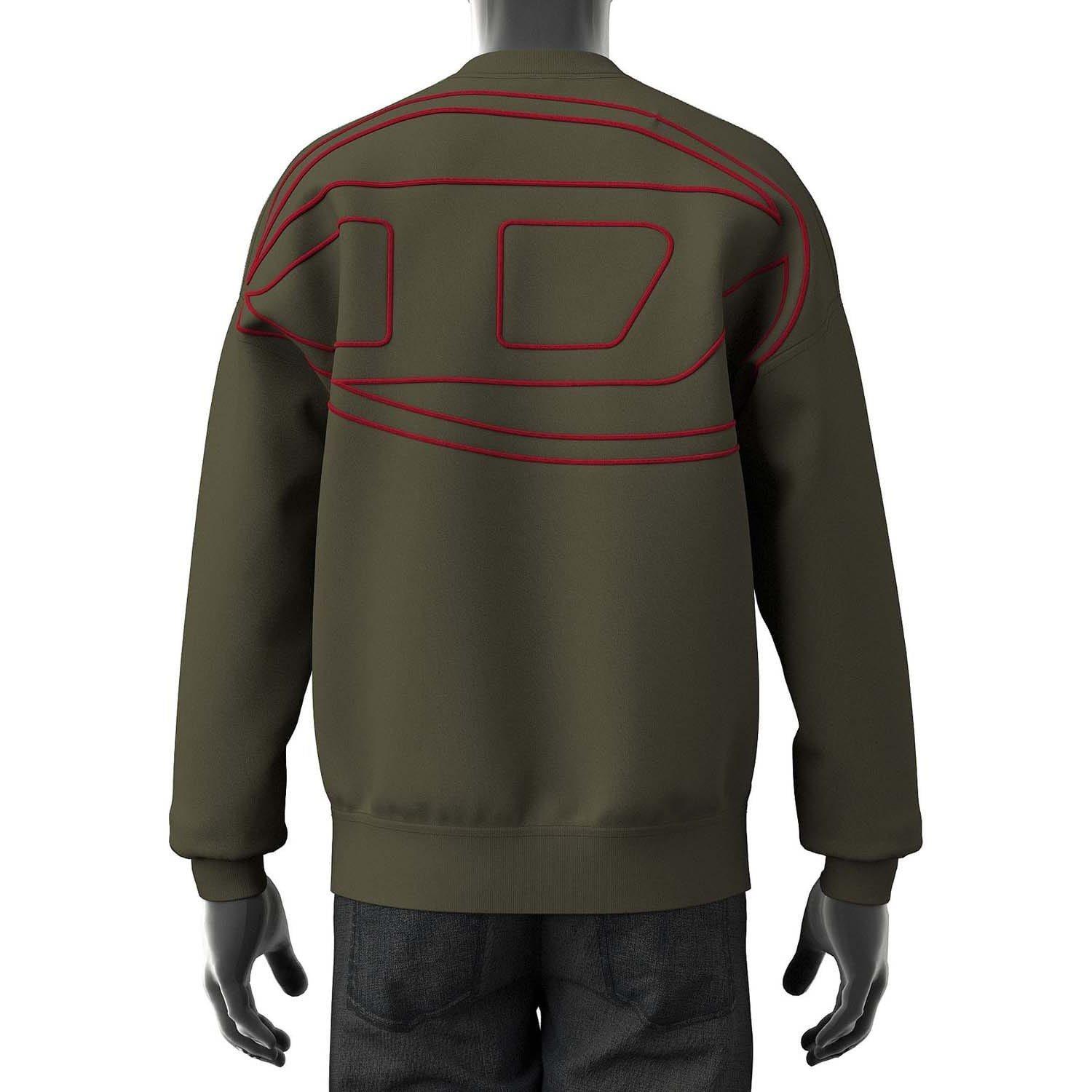 Green - Diesel - S-Rob-Megoval-D Sweatshirt - 2
