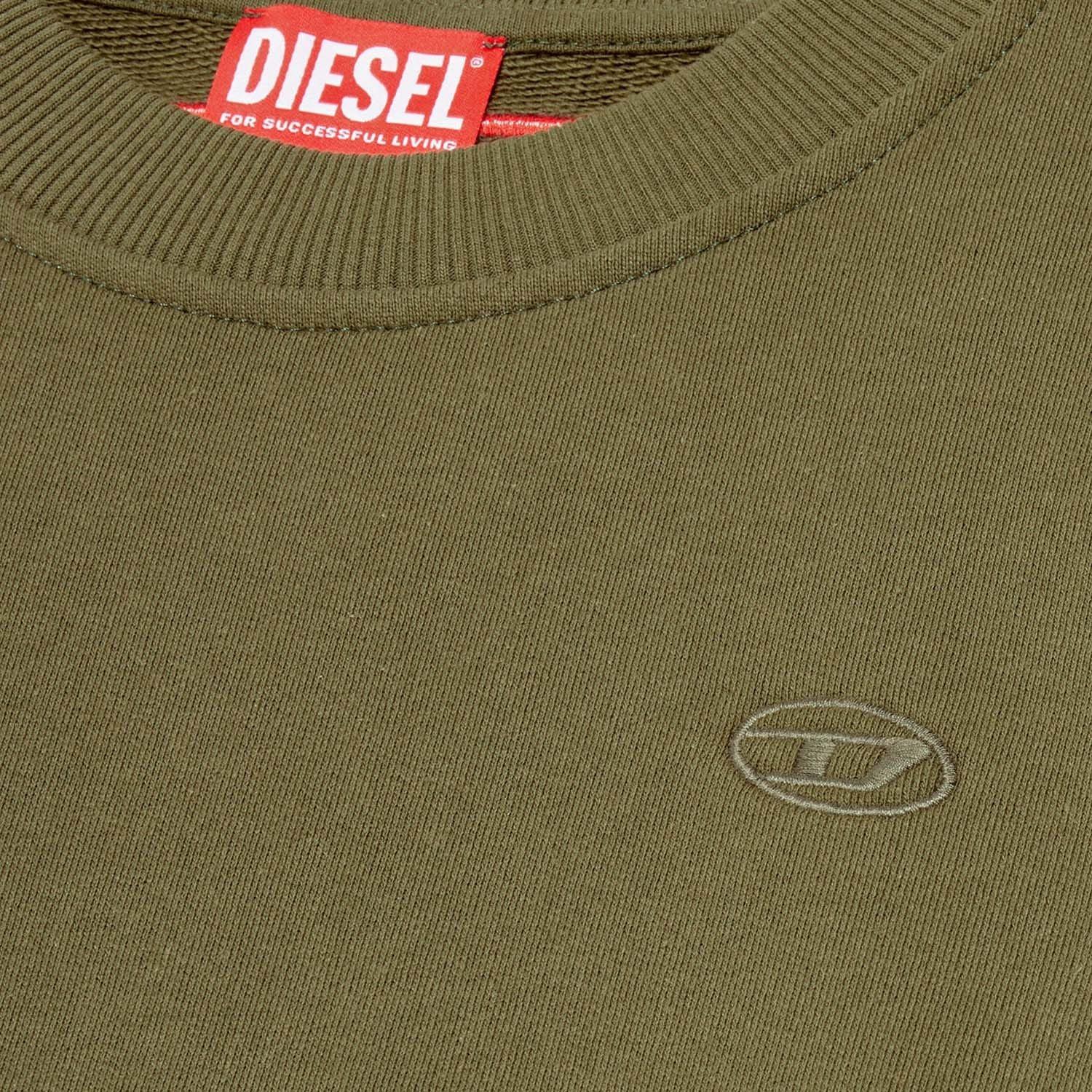Green - Diesel - S-Rob-Megoval-D Sweatshirt - 3