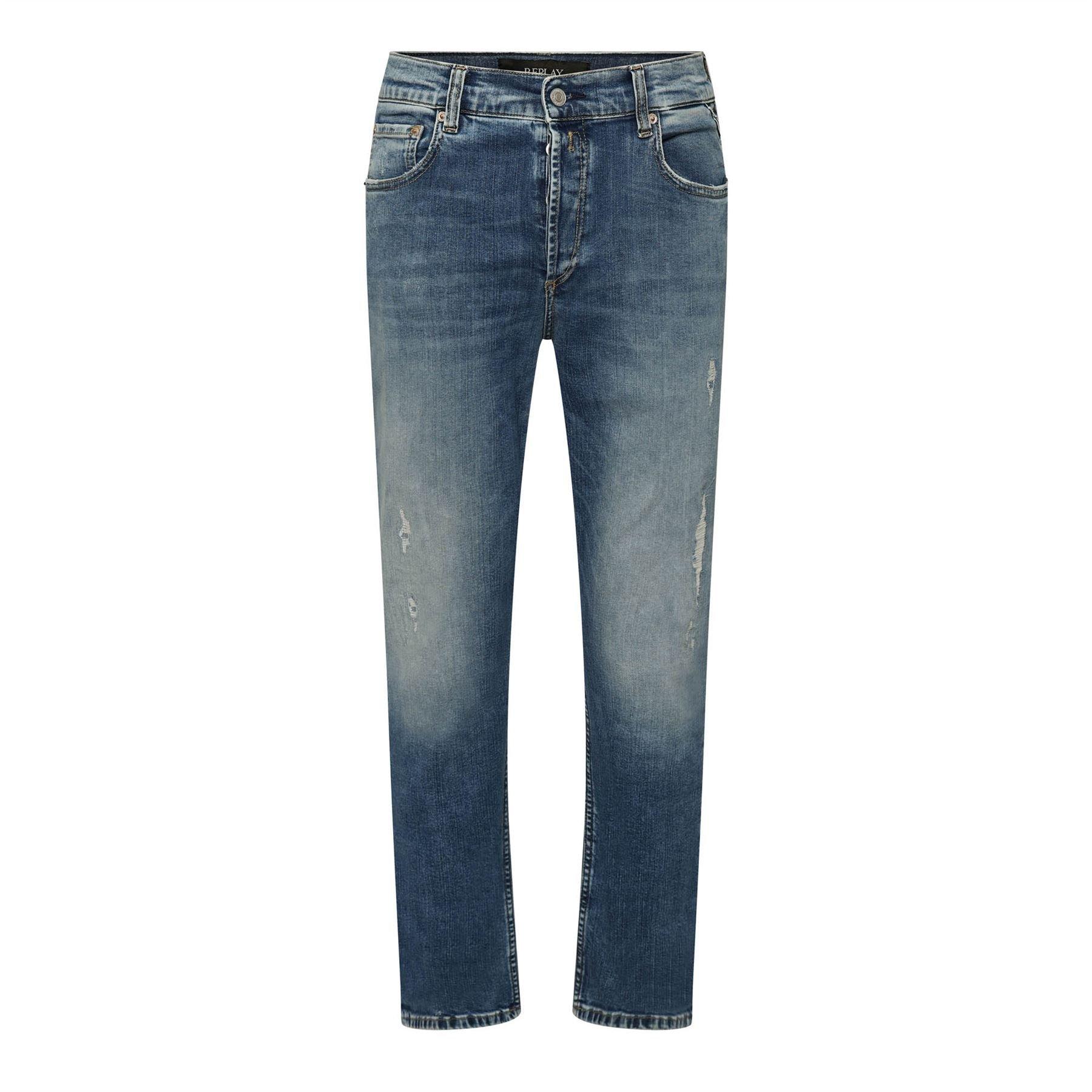 Replay Maijke Straight-Fit Jeans - Blue - Size 26S