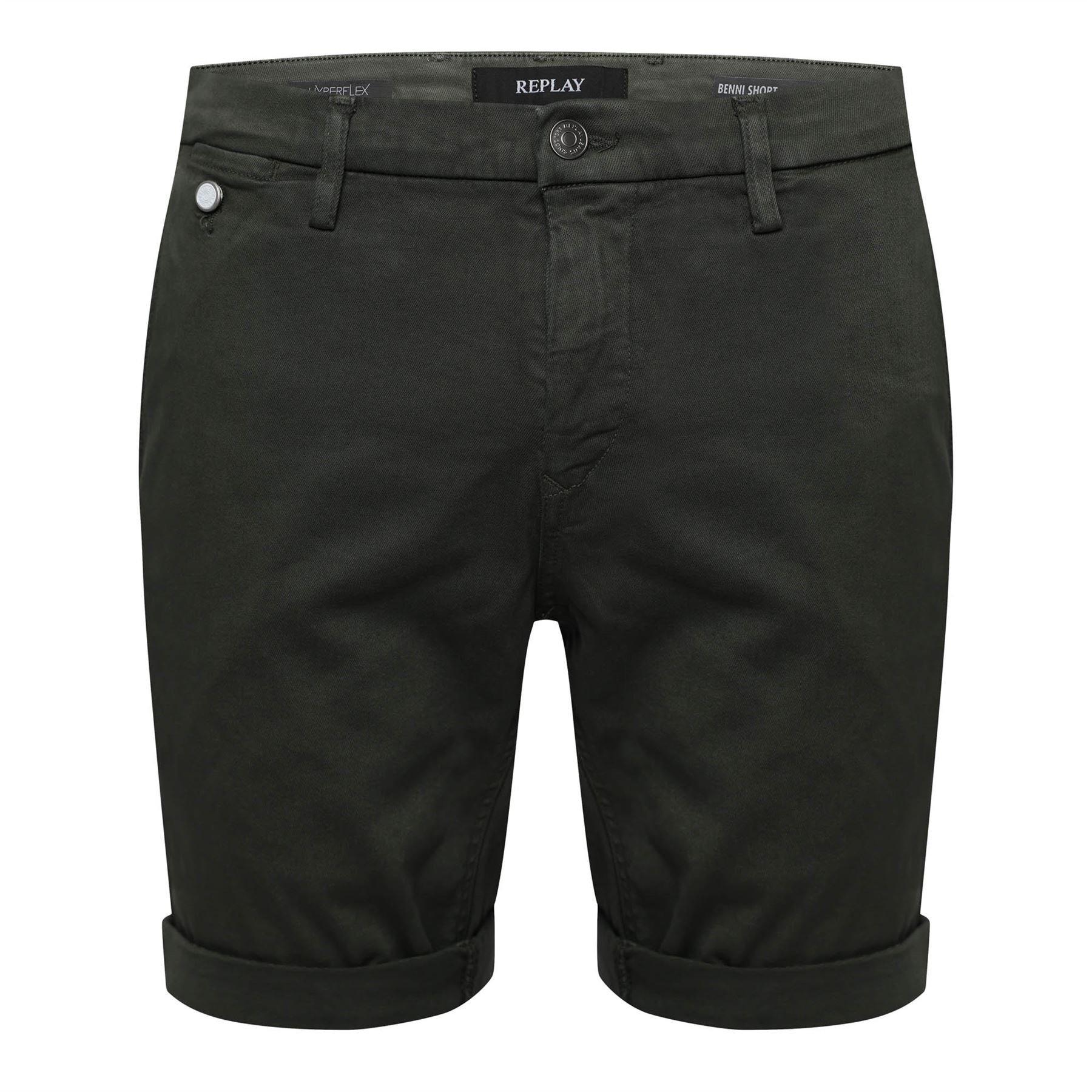 Green - Replay - Benni Chino Shorts - 1