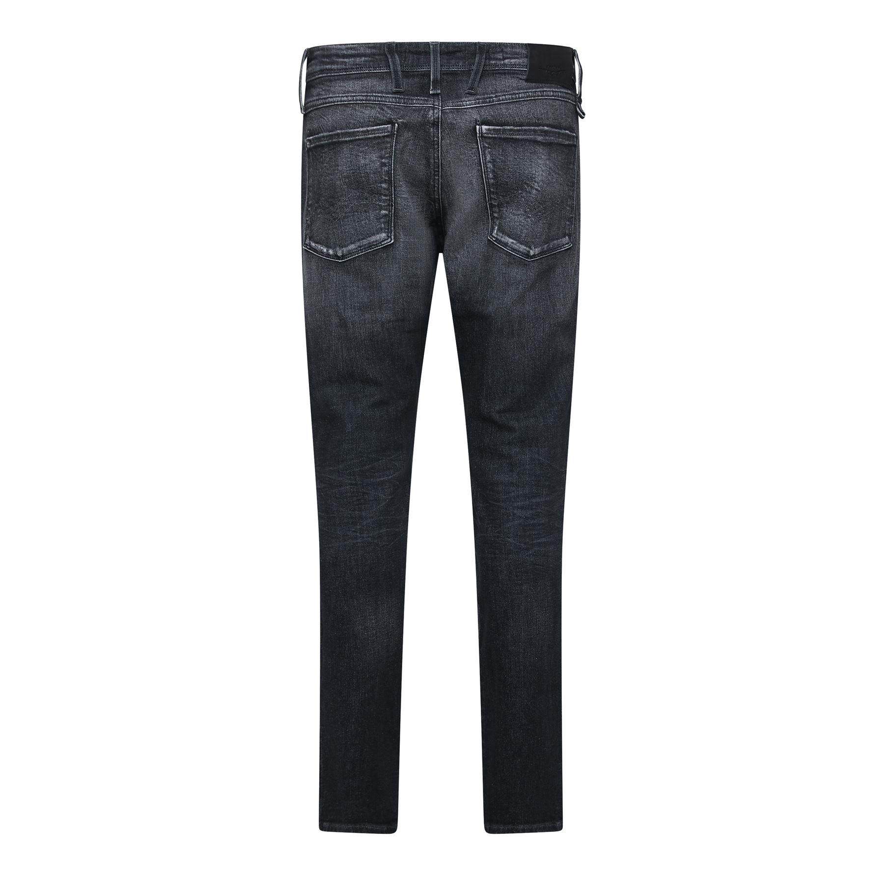 Grey - Replay - Anbass Slim-Fit Jeans - 2
