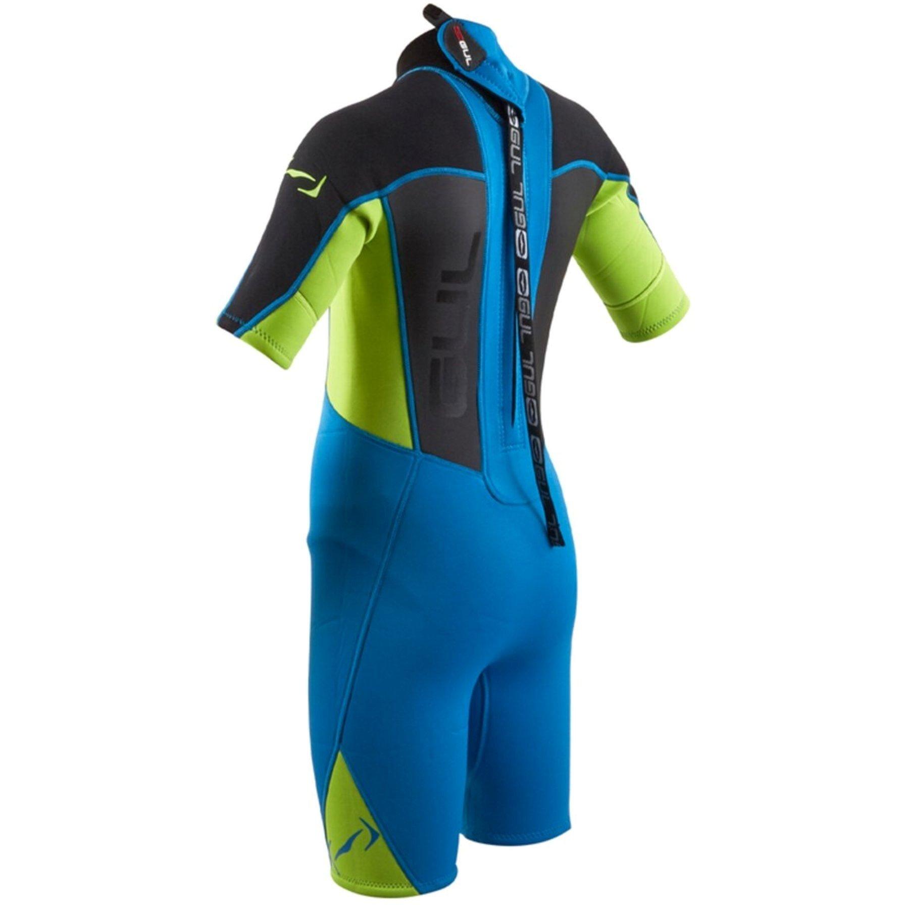 Grey/Blueaster - Gul - 3/2 SDL FL T2 JNR SHORTI - 6