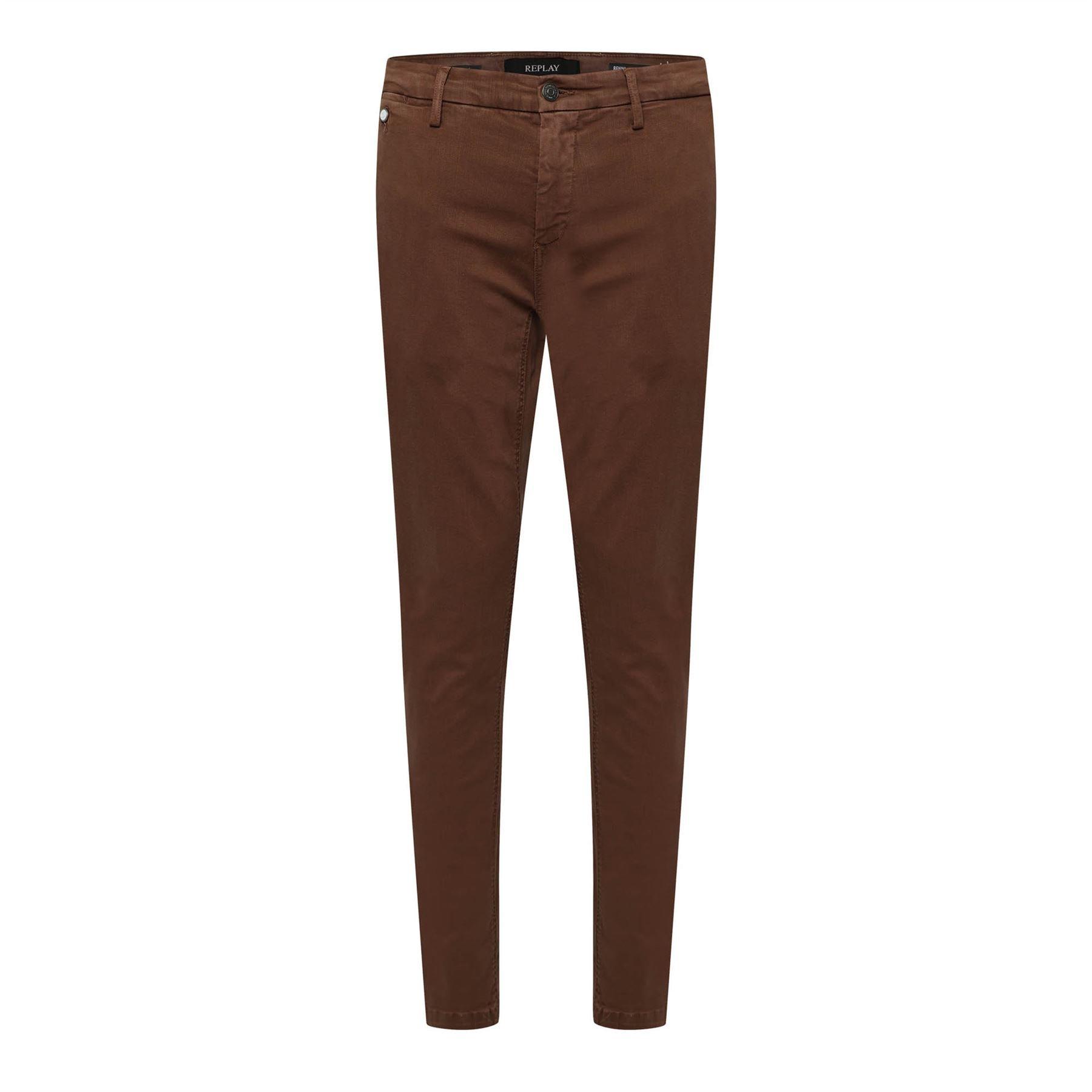 Brown - Replay - Benni Regular-Fit Chinos - 1