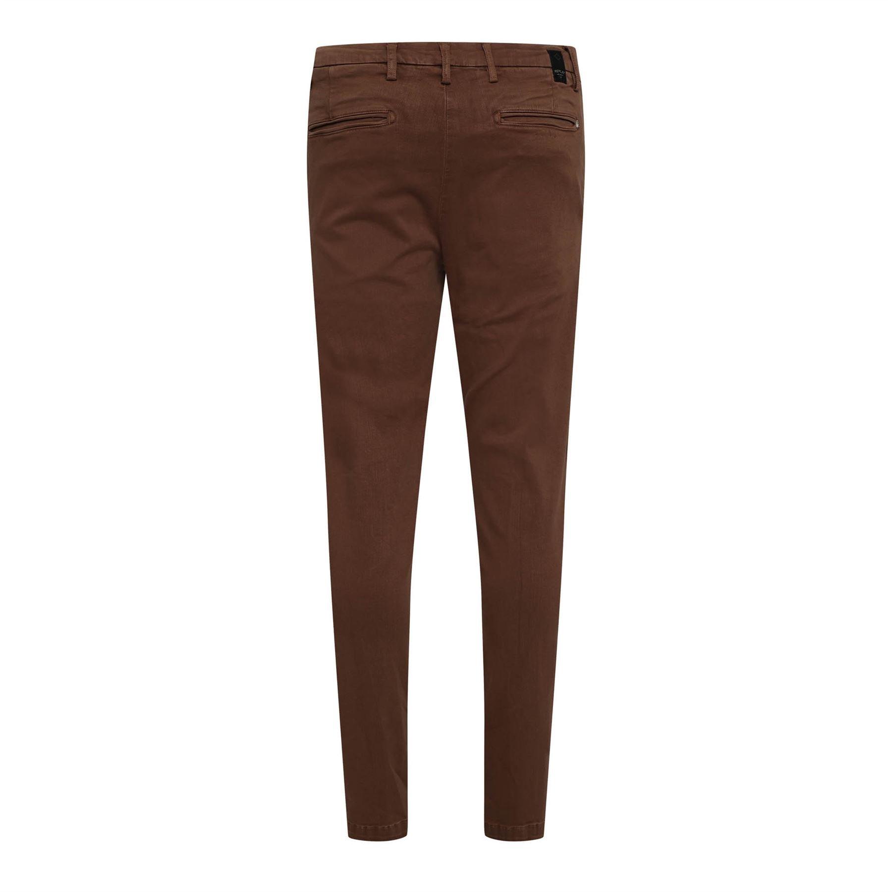 Brown - Replay - Benni Regular-Fit Chinos - 2