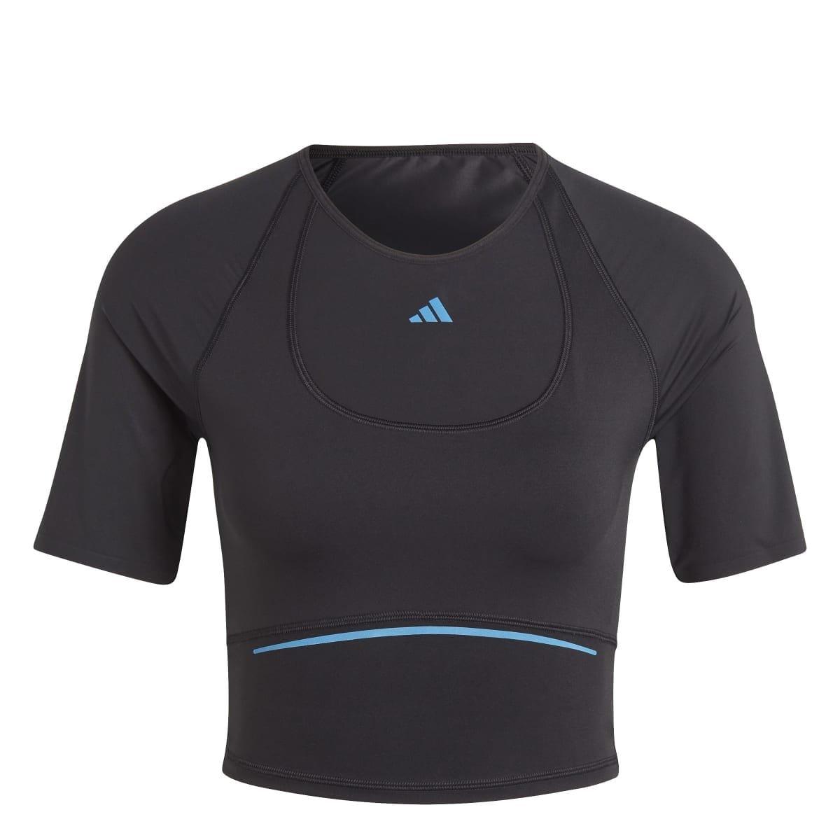 Black - adidas - Tailored HIIT HEAT.RDY Training Crop T-Shirt - 1