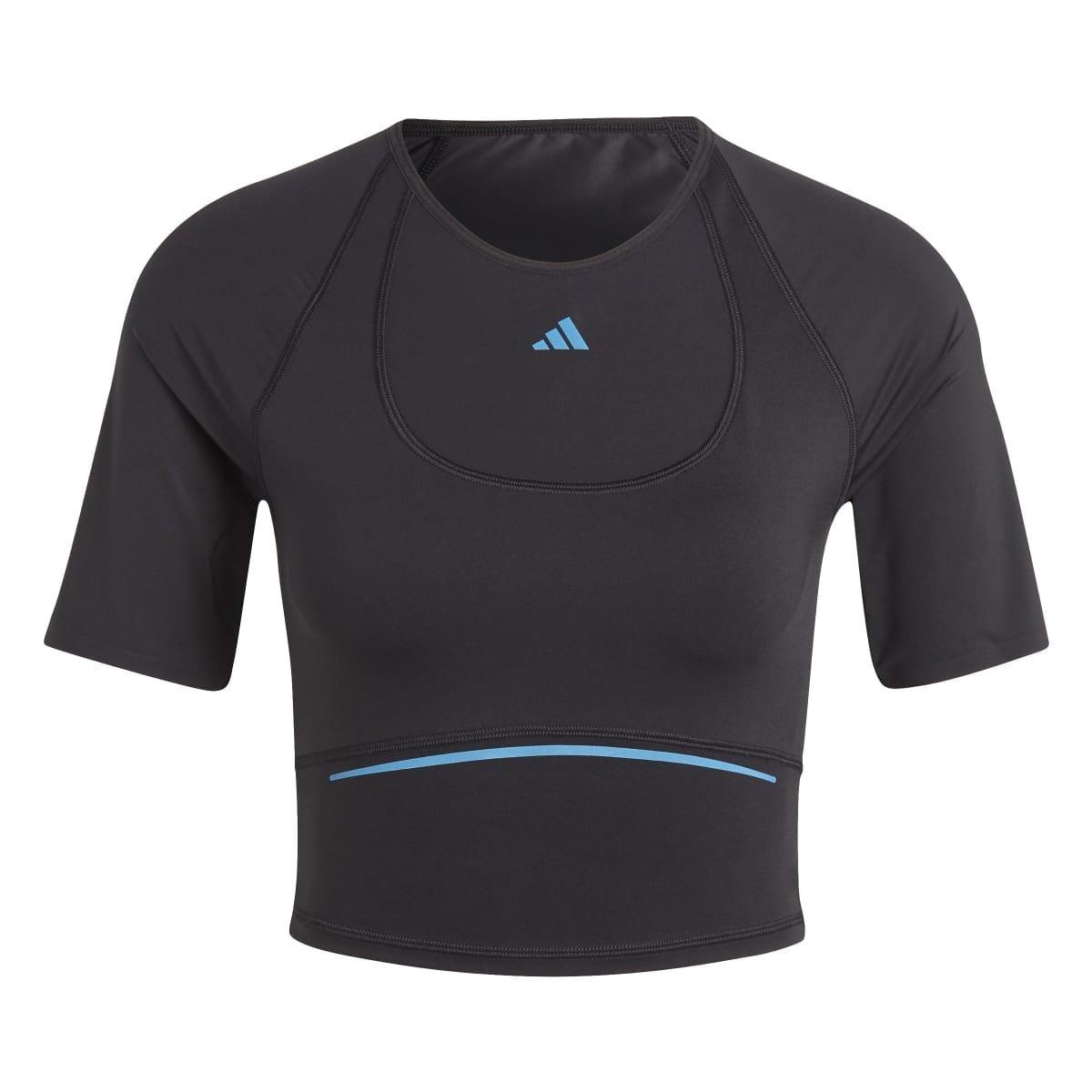 Black - adidas - Tailored HIIT HEAT.RDY Training Crop T-Shirt - 2