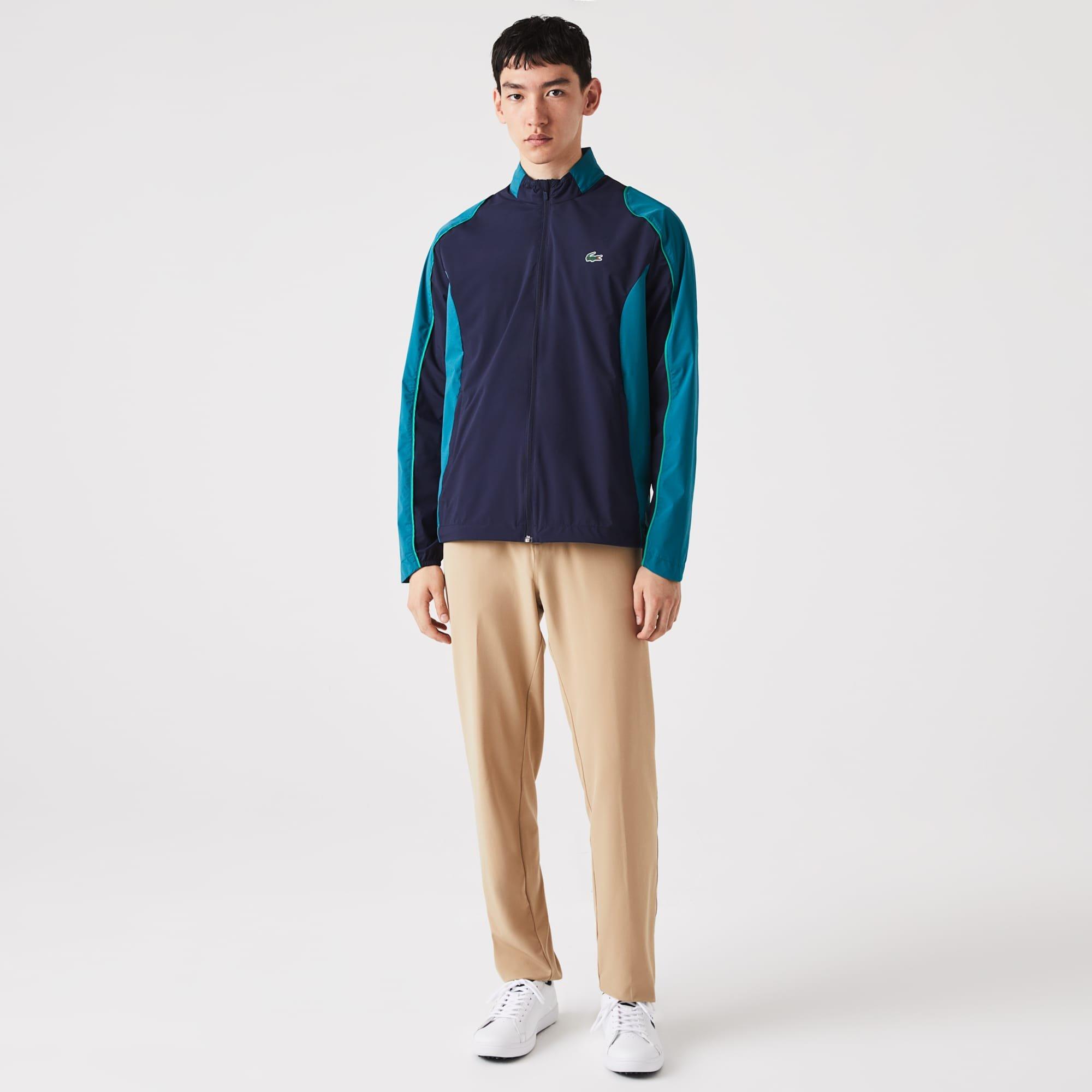 Navy - Lacoste - Sport Collapsible Golf Jacket - 2