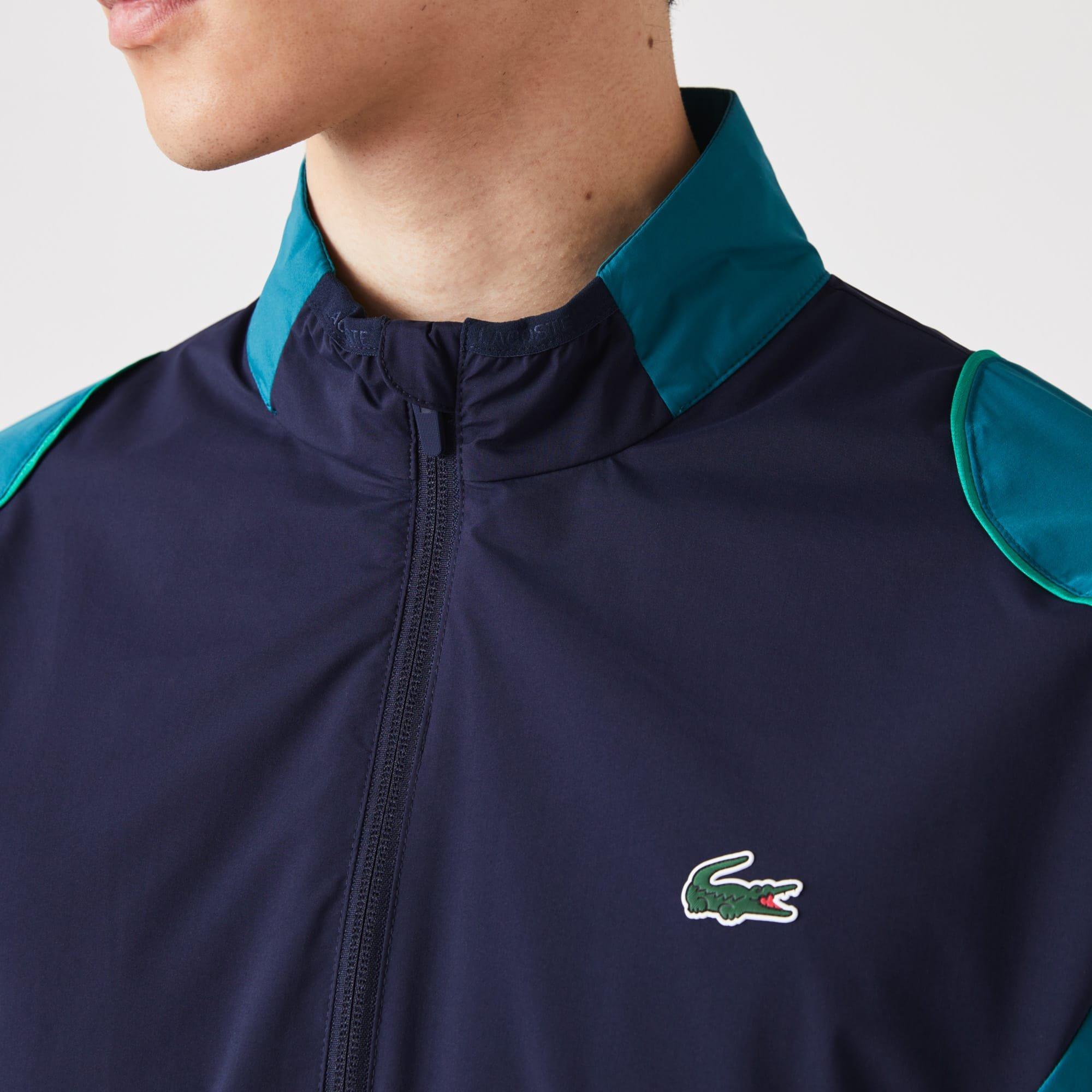 Navy - Lacoste - Sport Collapsible Golf Jacket - 3