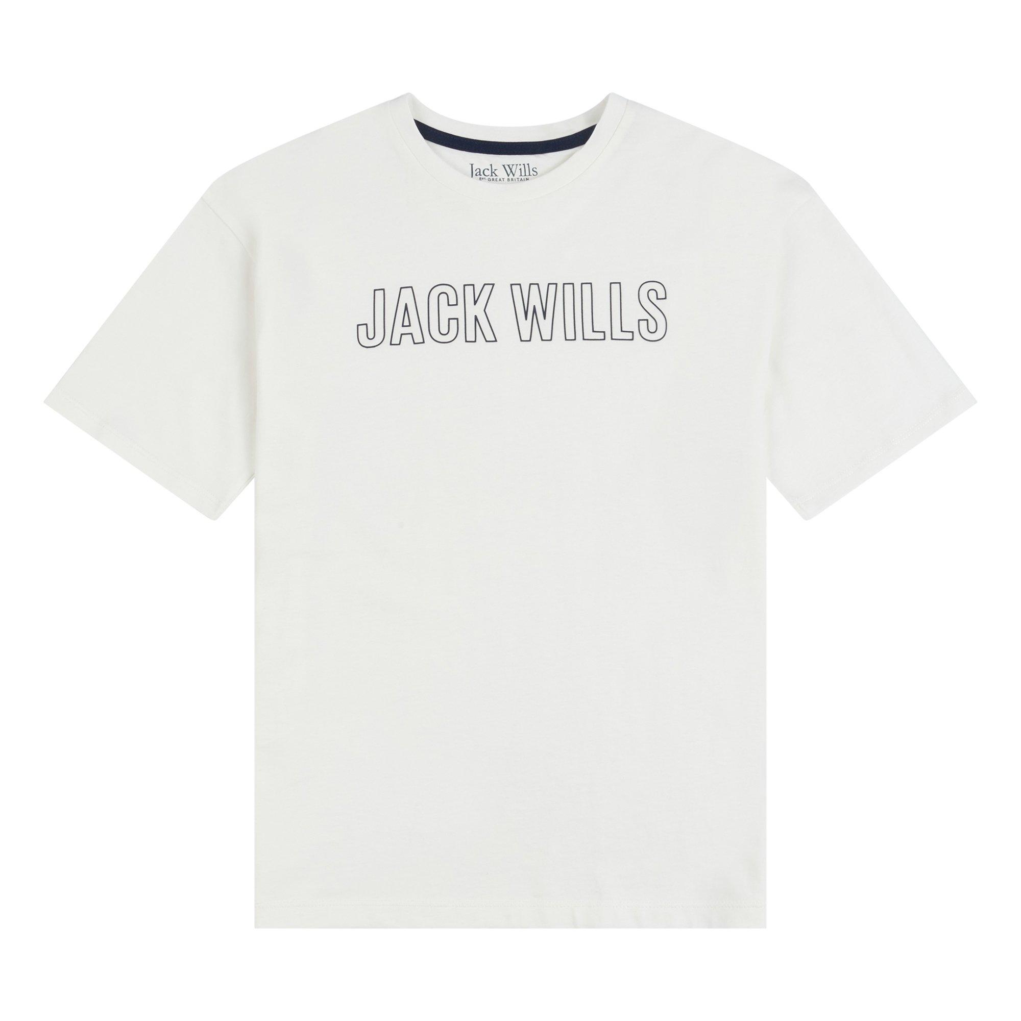 Marshmallow - Jack Wills - Kids' JW Collegiate Oversized T-Shirt - 1